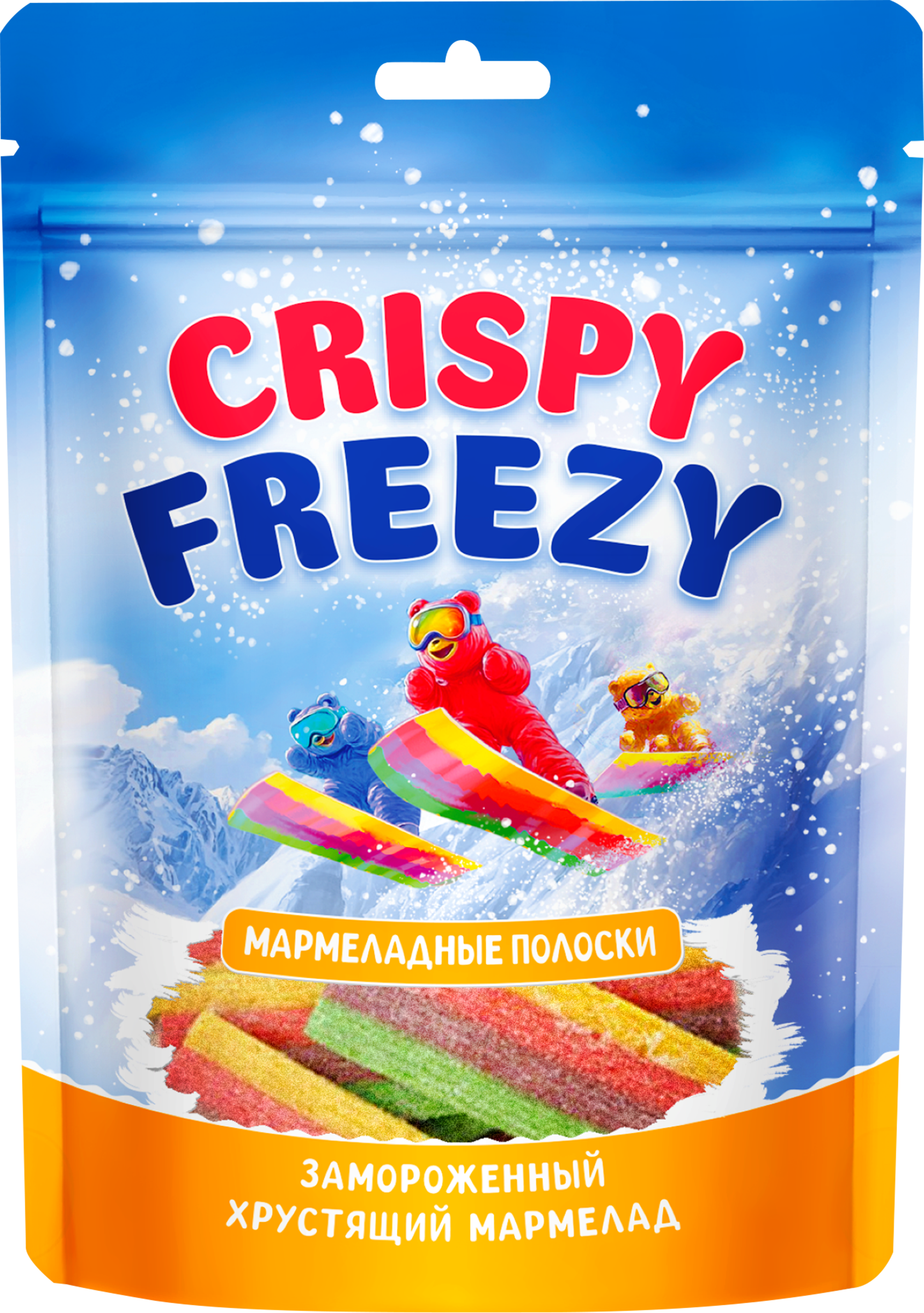 Изображение товара Мармелад жевательный FRESHBOX Crispy Freezy полоски 85г с фруктовым вкусом