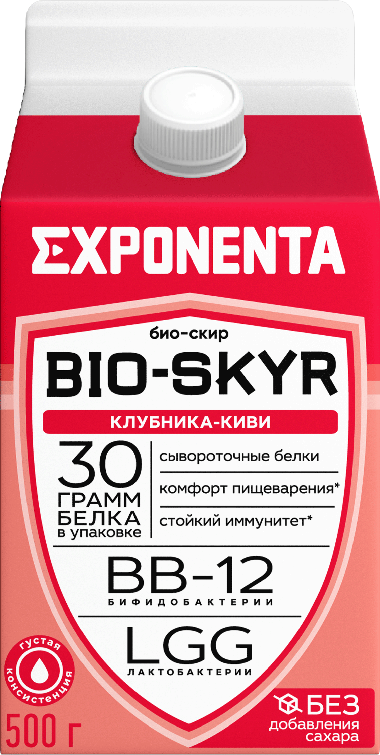 Изображение товара Кисломолочный напиток EXPONENTA BIO-SKYR Клубника, киви 500г Изображение товара Кисломолочный напиток EXPONENTA BIO-SKYR Клубника, киви 500г