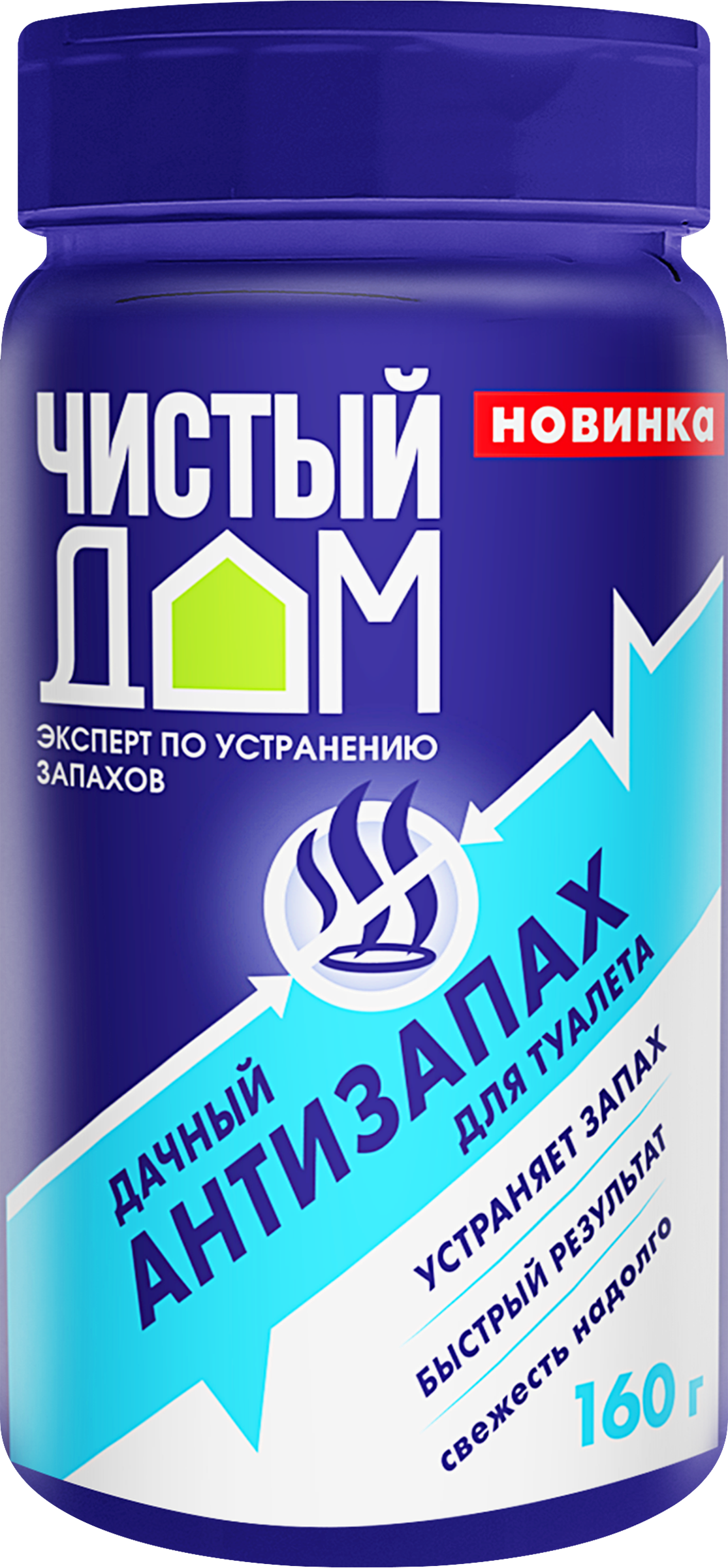 Изображение товара Средство для дачных туалетов ЧИСТЫЙ ДОМ Антизапах дачный 160г для устранения запаха