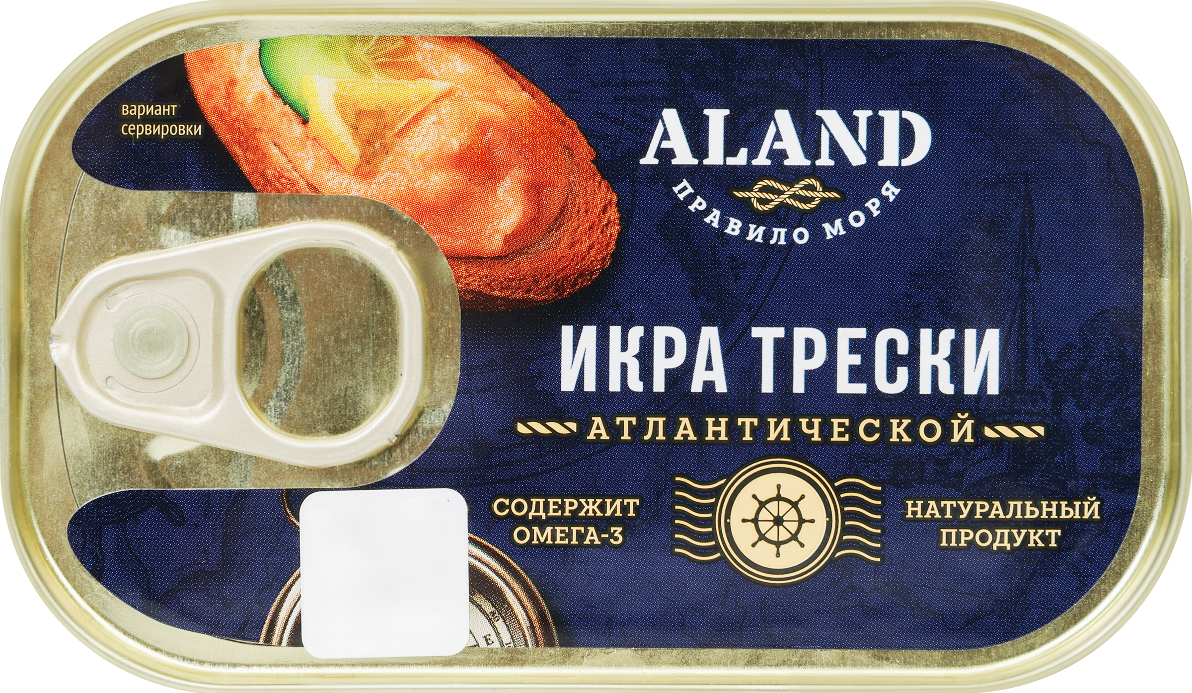 Изображение товара Икра трески Атлантической ALAND пробойная 120г для салатов и закусок