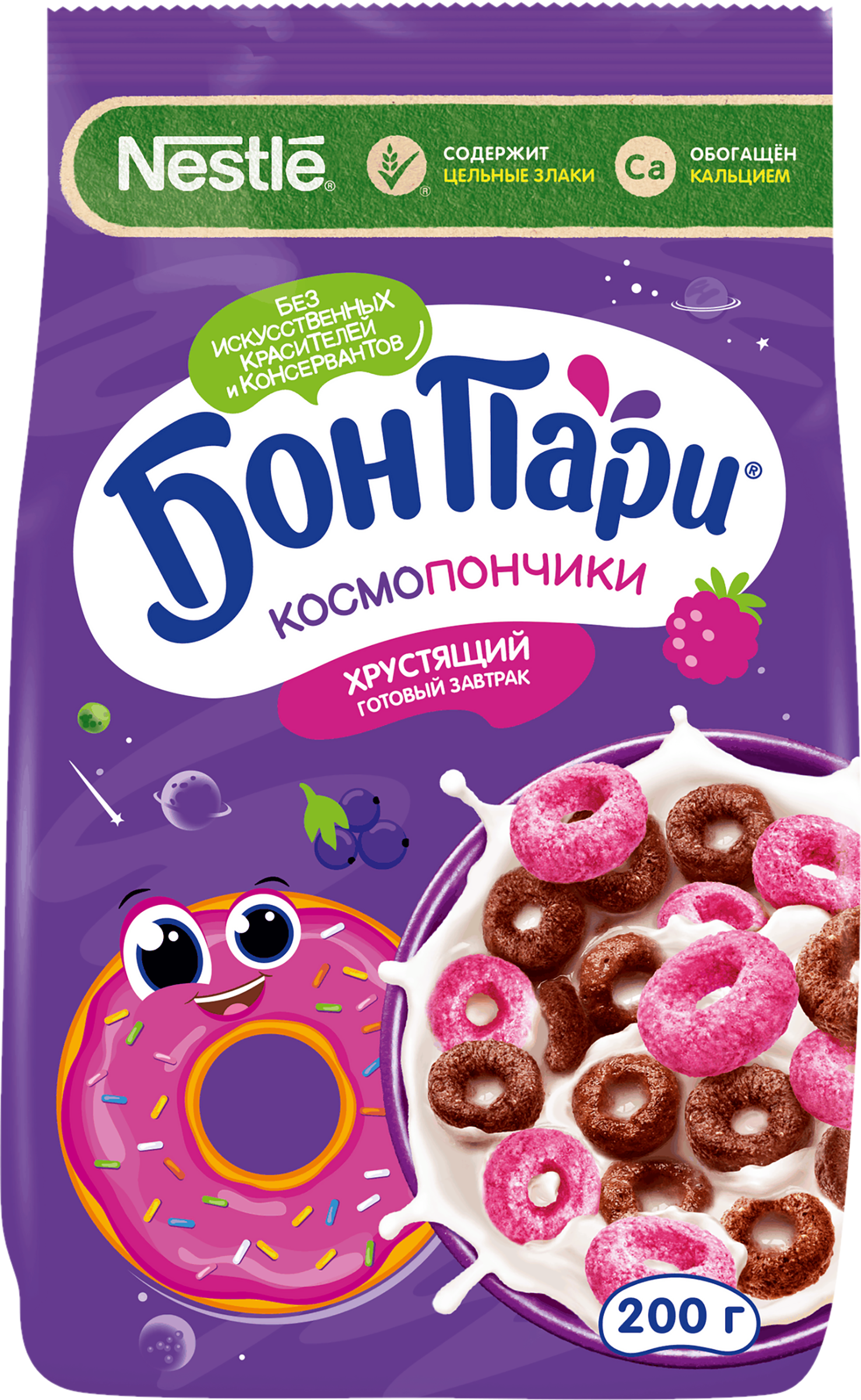 Изображение товара Готовый завтрак БОН ПАРИ Космопончики 200г мультизлаковый