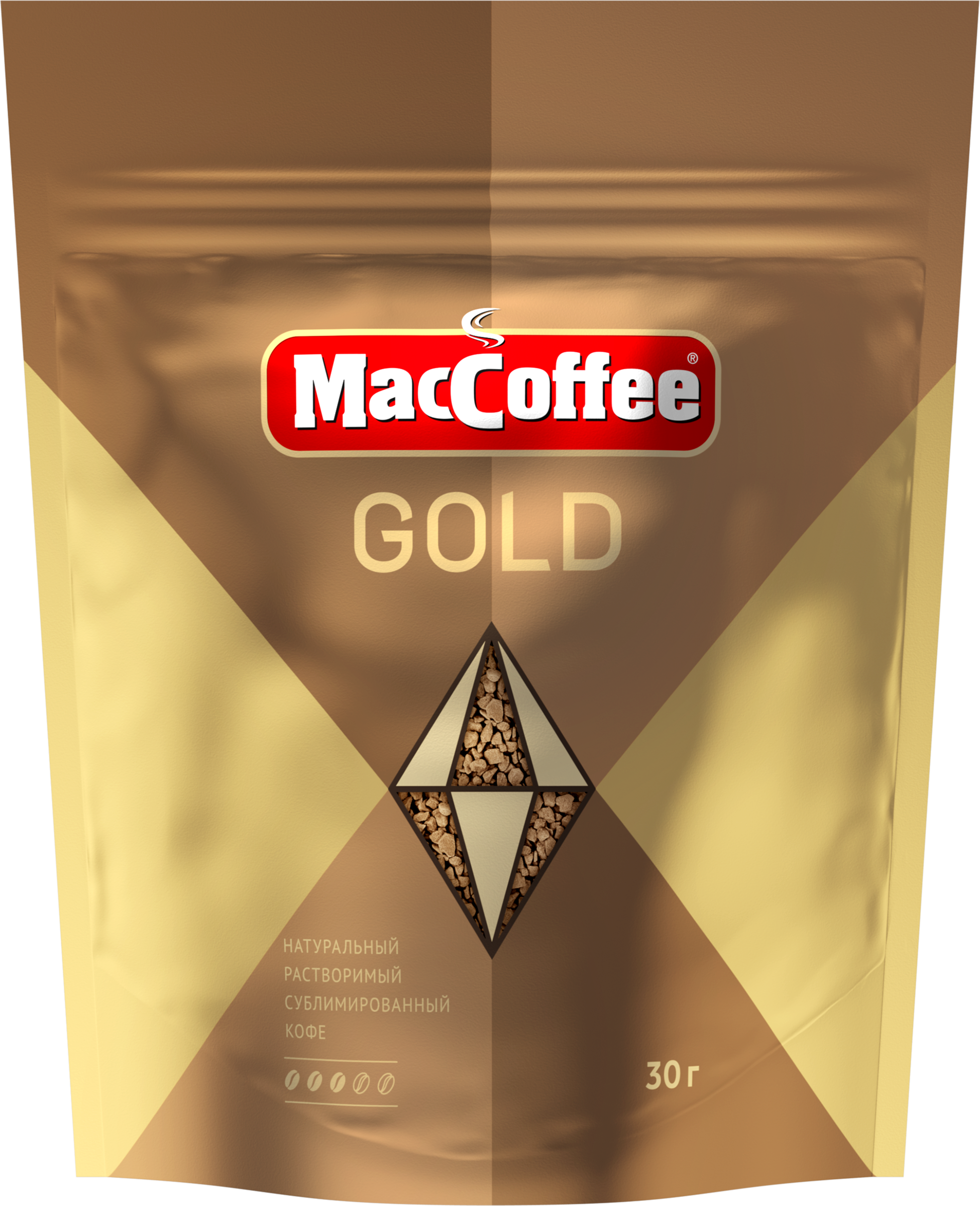 Изображение товара Растворимый кофе MACCOFFEE Gold натуральный 30г с насыщенным вкусом Изображение товара Растворимый кофе MACCOFFEE Gold натуральный 30г с насыщенным вкусом