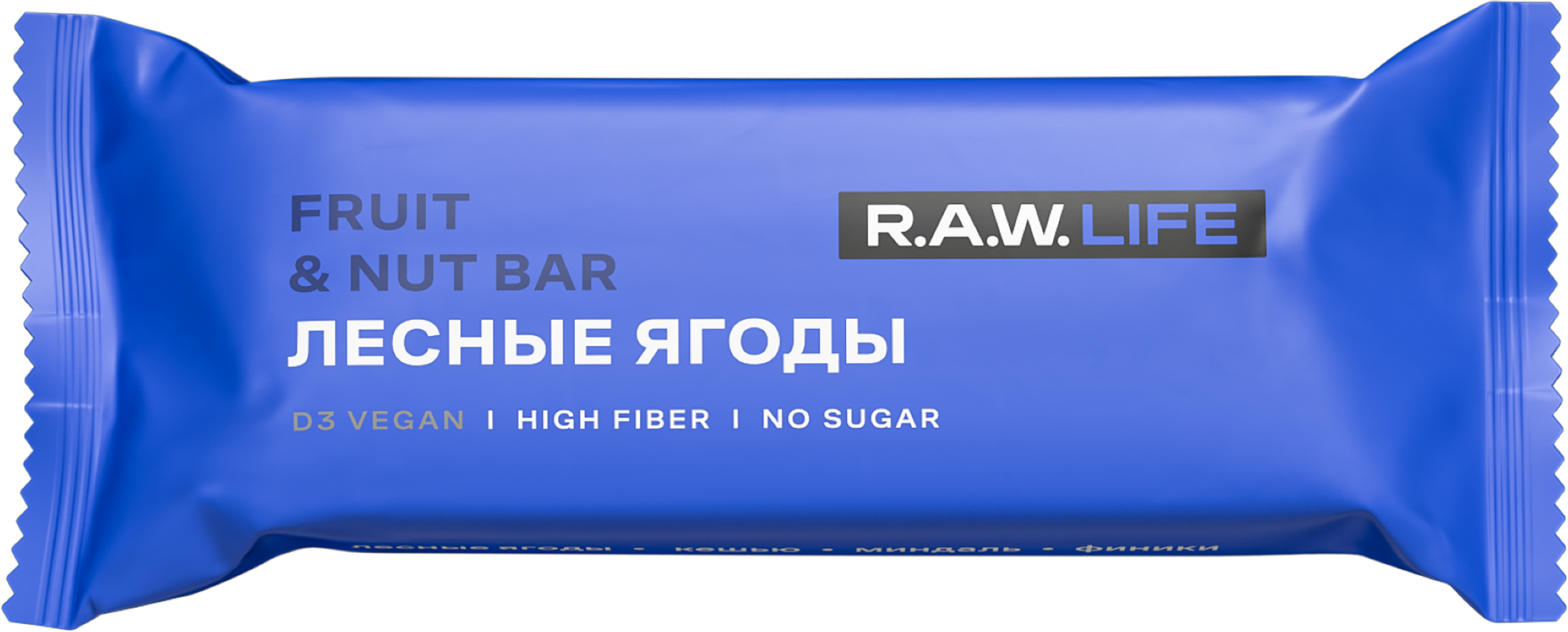 Изображение товара Фруктово-ореховый батончик R.A.W.LIFE Лесные ягоды 47г натуральный перекус Изображение товара Фруктово-ореховый батончик R.A.W.LIFE Лесные ягоды 47г натуральный перекус