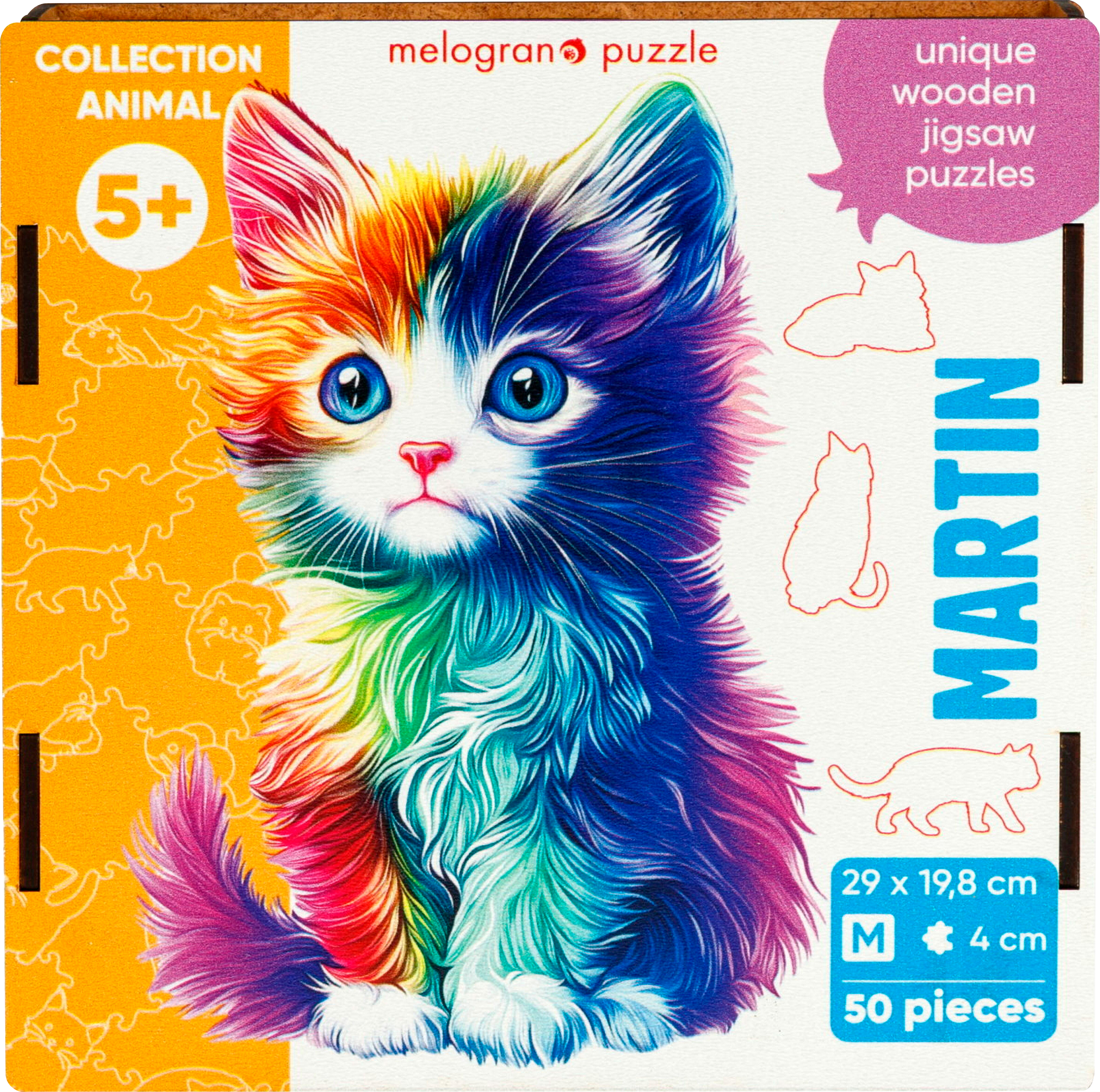 Изображение товара Пазл деревянный для детей MELOGRANO PUZZLE головоломка логическая, в ассортименте Изображение товара Пазл деревянный для детей MELOGRANO PUZZLE головоломка логическая, в ассортименте