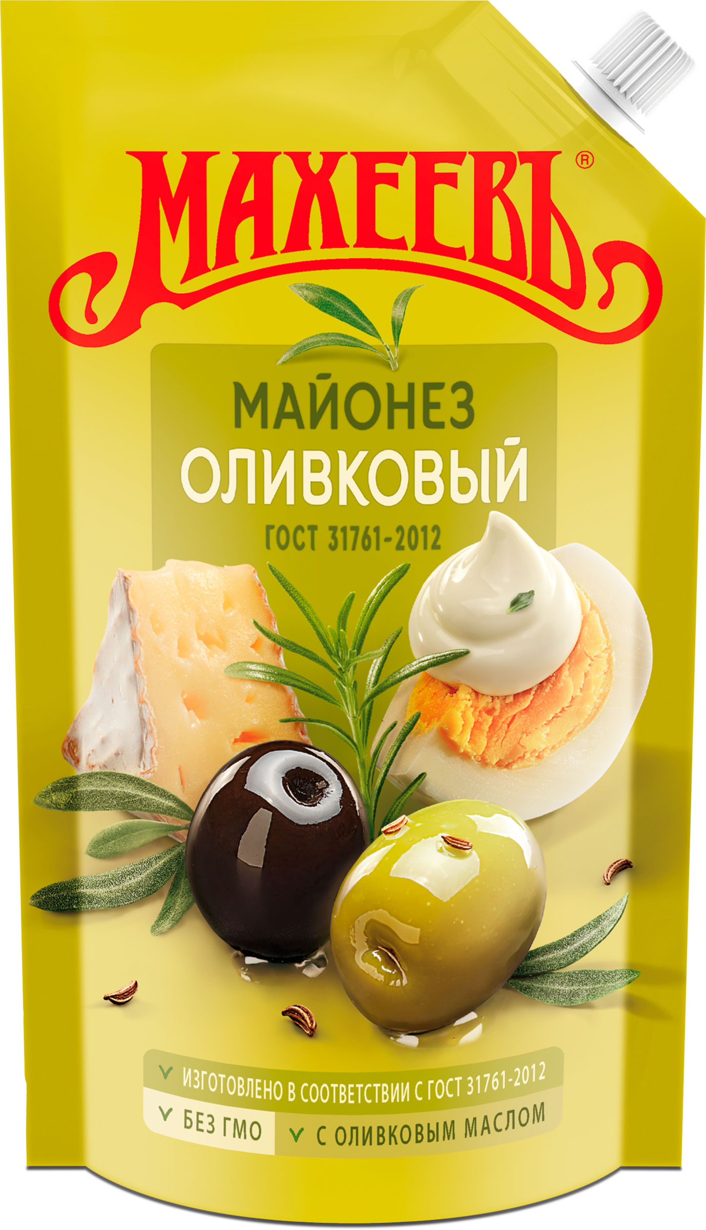 Изображение товара Майонез МАХЕЕВЪ Оливковый 67% - насыщенный вкус и натуральные ингредиенты