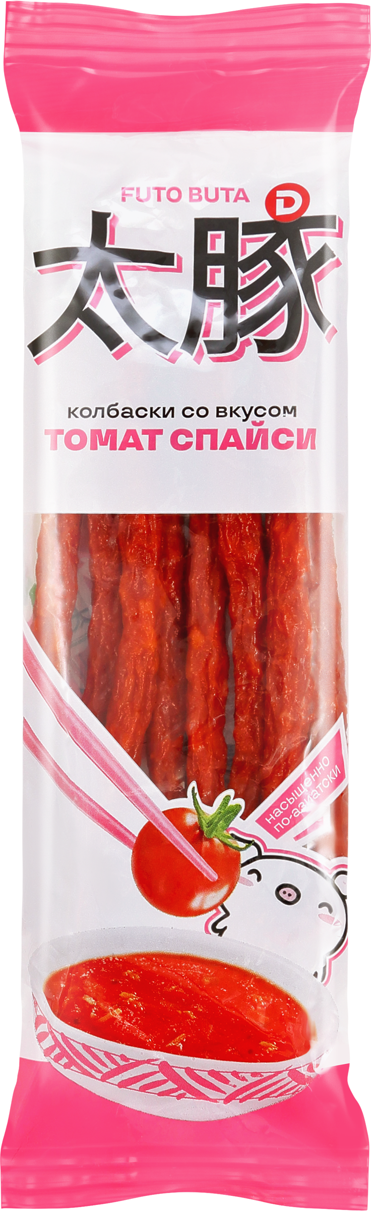 Изображение товара Колбаски сырокопченые ДЫМОВ со вкусом Томат Спайси, 70г