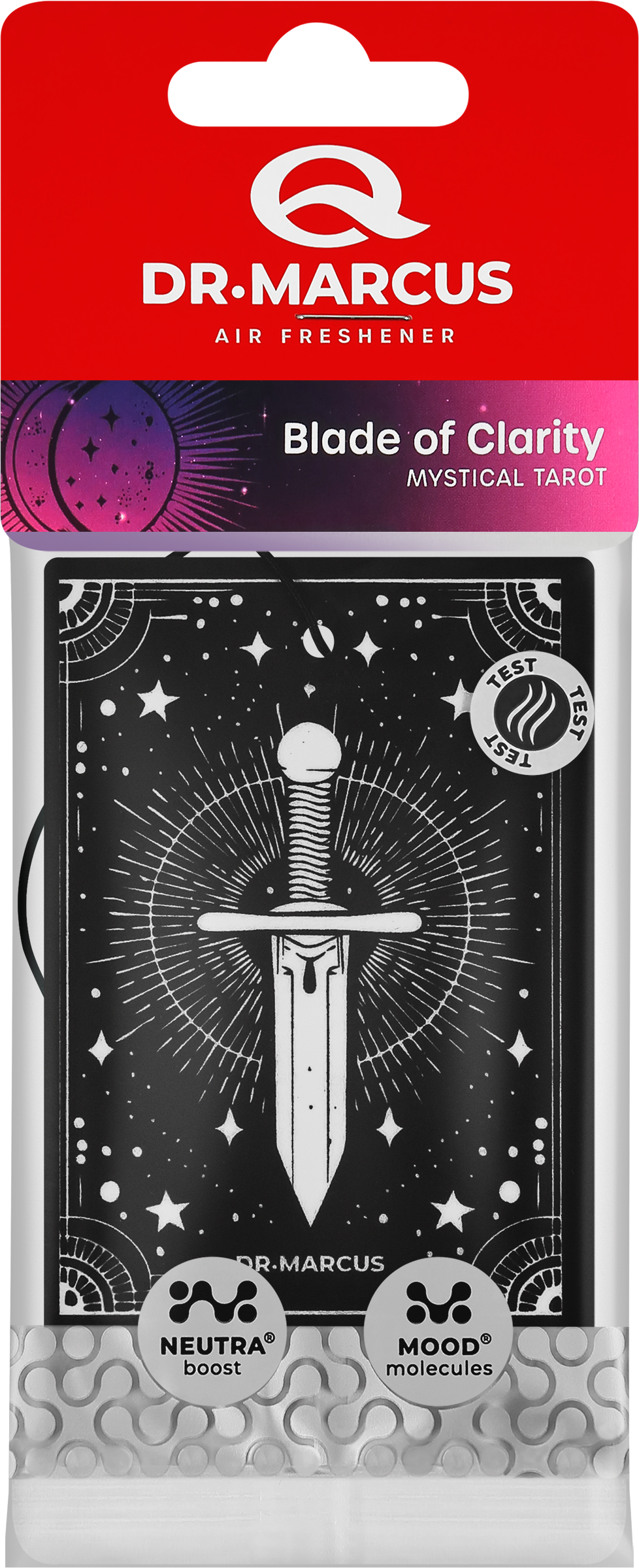 Изображение товара Ароматизатор автомобильный подвесной DR. MARCUS Mystical Tarot Blade of Clarity Изображение товара Ароматизатор автомобильный подвесной DR. MARCUS Mystical Tarot Blade of Clarity