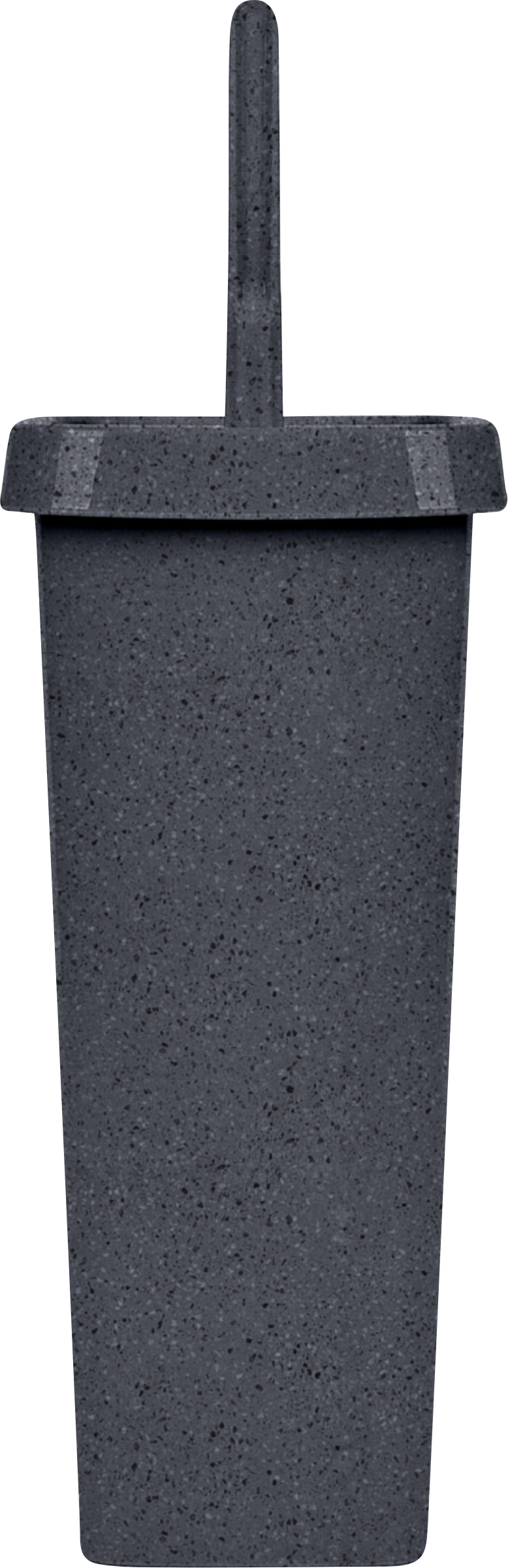 Изображение товара Набор для туалета SPIN&CLEAN Stone с ершиком и подставкой, темный камень