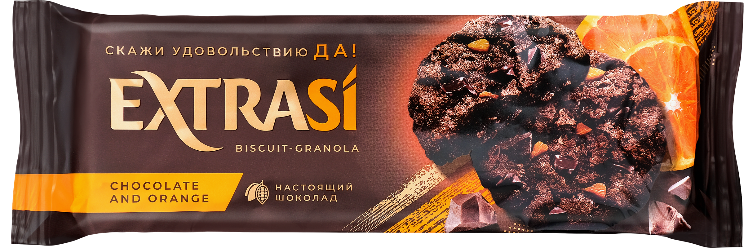 Изображение товара Печенье сдобное EXTRASI Гранола с шоколадом и апельсином, 150г Изображение товара Печенье сдобное EXTRASI Гранола с шоколадом и апельсином, 150г