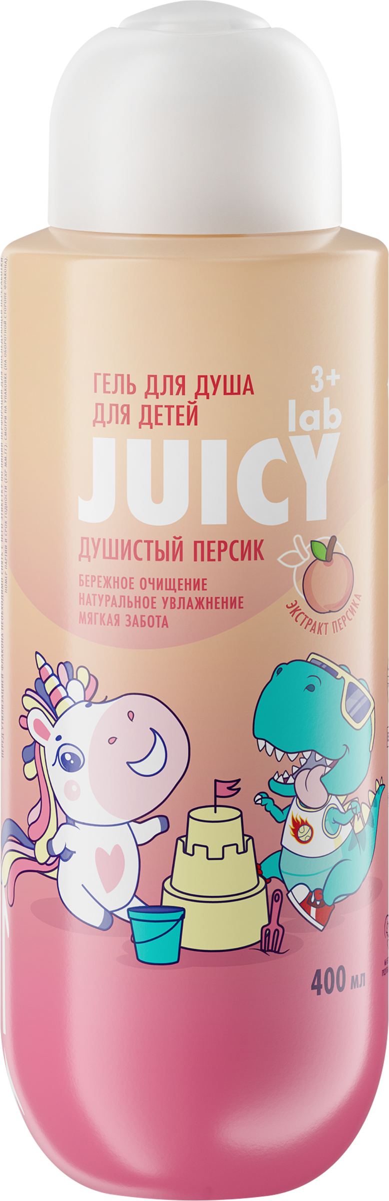Изображение товара Гель для душа детский JUICY LAB Душистый персик 3+, 400мл