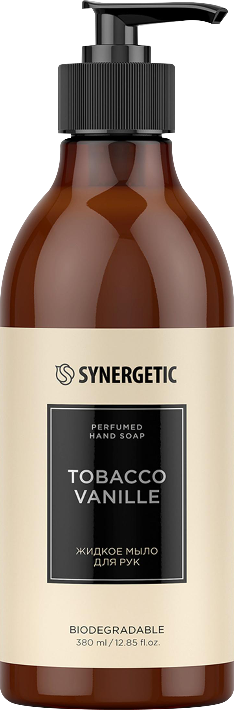 Изображение товара Мыло жидкое SYNERGETIC Табак ваниль 380мл для рук натуральное и ароматное Изображение товара Мыло жидкое SYNERGETIC Табак ваниль 380мл для рук натуральное и ароматное