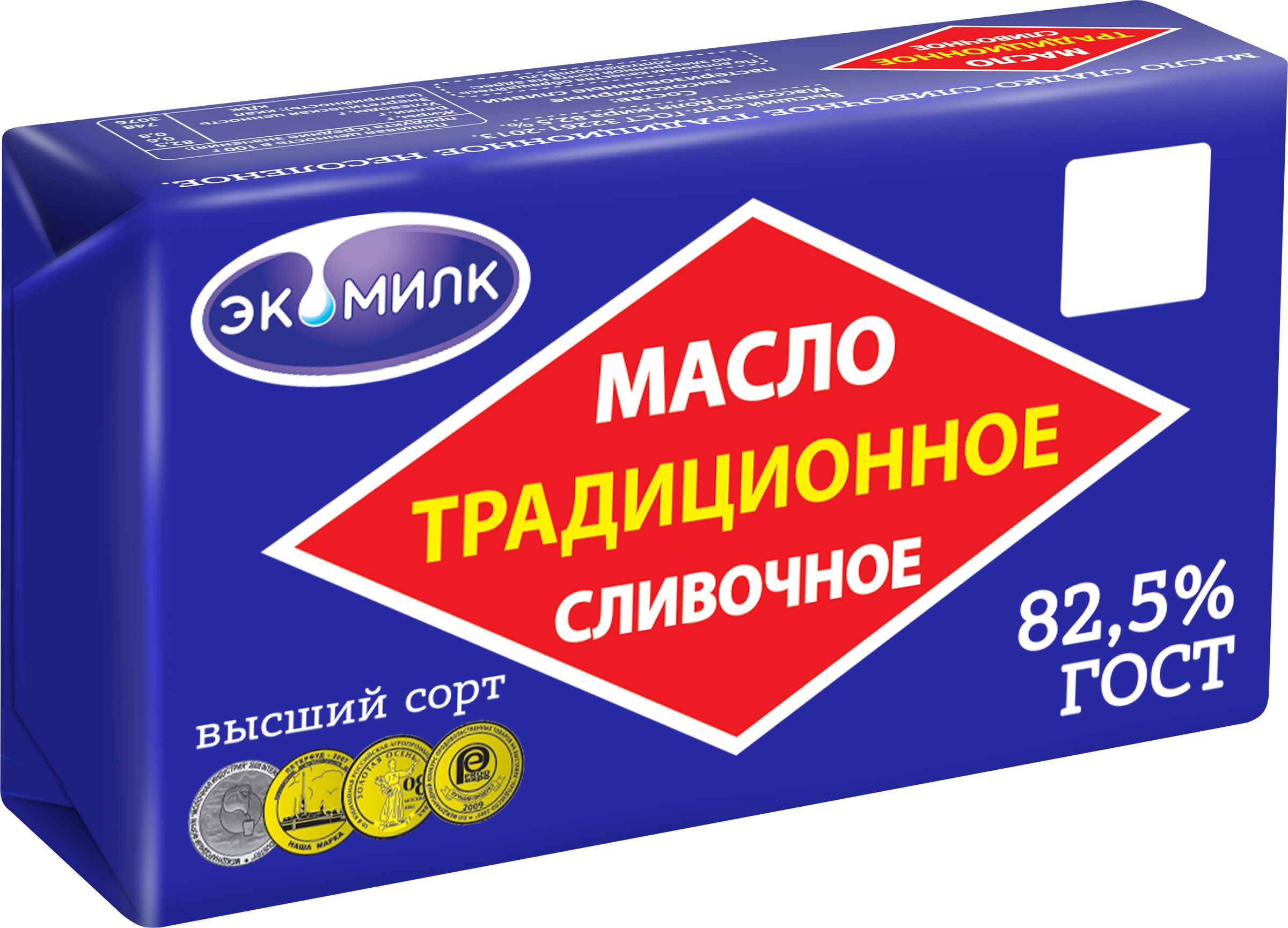 Изображение товара Масло сливочное ЭКОМИЛК Традиционное несоленое 82,5% Изображение товара Масло сливочное ЭКОМИЛК Традиционное несоленое 82,5%