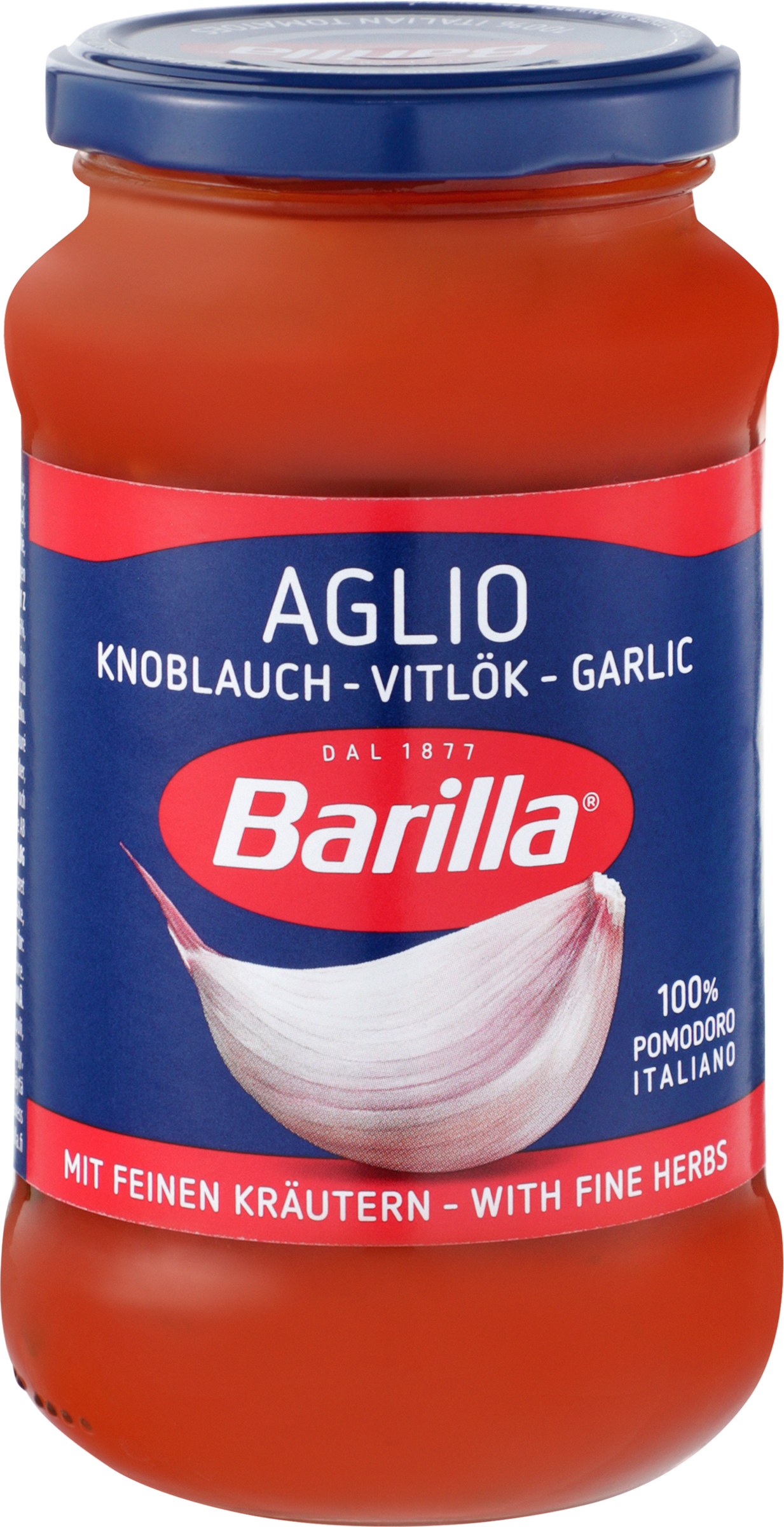 Изображение товара Соус томатный BARILLA С чесноком и травами, 400г Изображение товара Соус томатный BARILLA С чесноком и травами, 400г