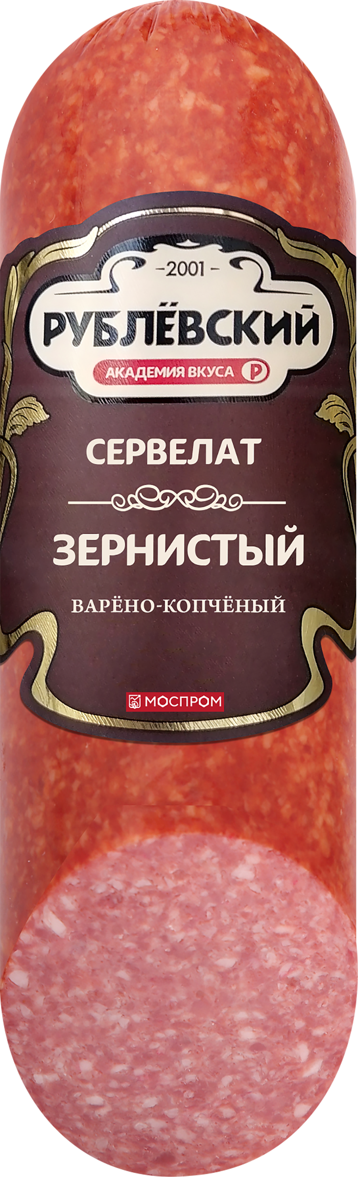 Изображение товара Колбаса варено-копченая РУБЛЁВСКИЙ Сервелат Зернистый 300г с насыщенным вкусом Изображение товара Колбаса варено-копченая РУБЛЁВСКИЙ Сервелат Зернистый 300г с насыщенным вкусом