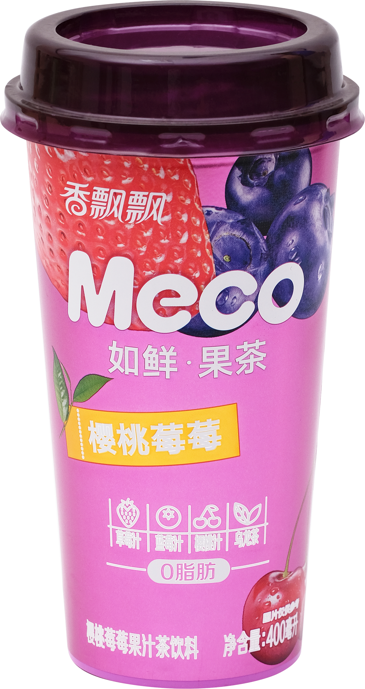 Изображение товара Напиток MECO Фруктовый чай со вкусом Вишня, черника и клубника, 0.4л Изображение товара Напиток MECO Фруктовый чай со вкусом Вишня, черника и клубника, 0.4л