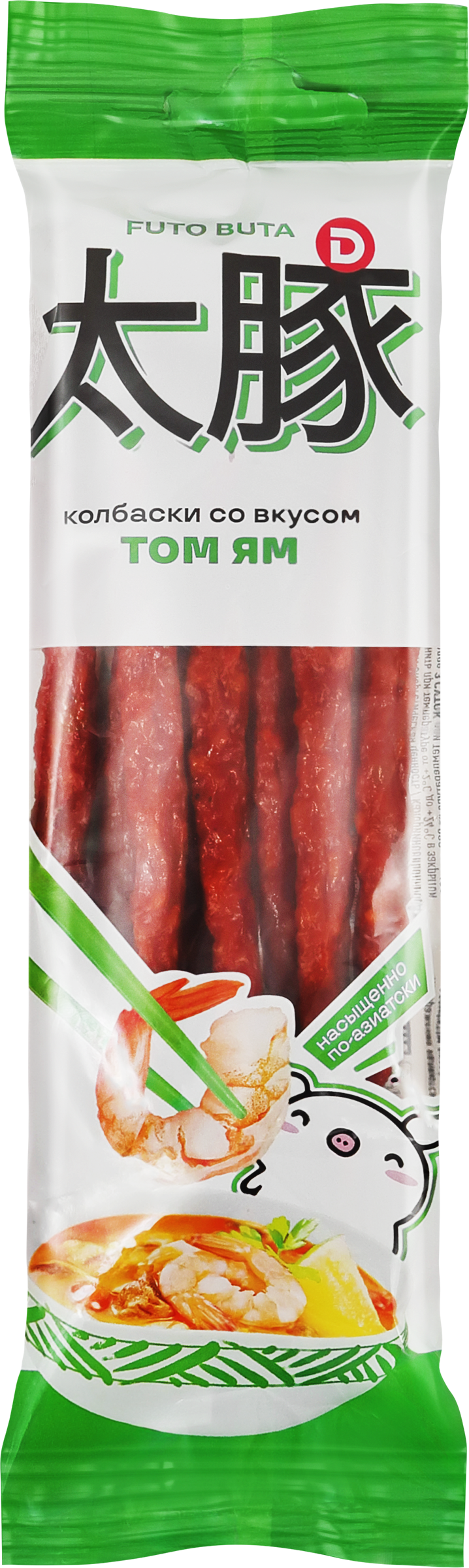 Изображение товара Сырокопченые колбаски ДЫМОВ со вкусом Том Ям, 70 г