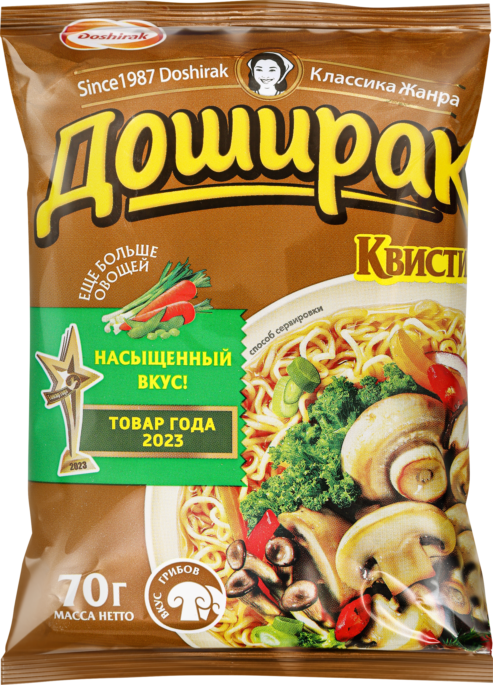 Изображение товара Лапша DOSHIRAK Квисти со вкусом грибов, 70г Изображение товара Лапша DOSHIRAK Квисти со вкусом грибов, 70г