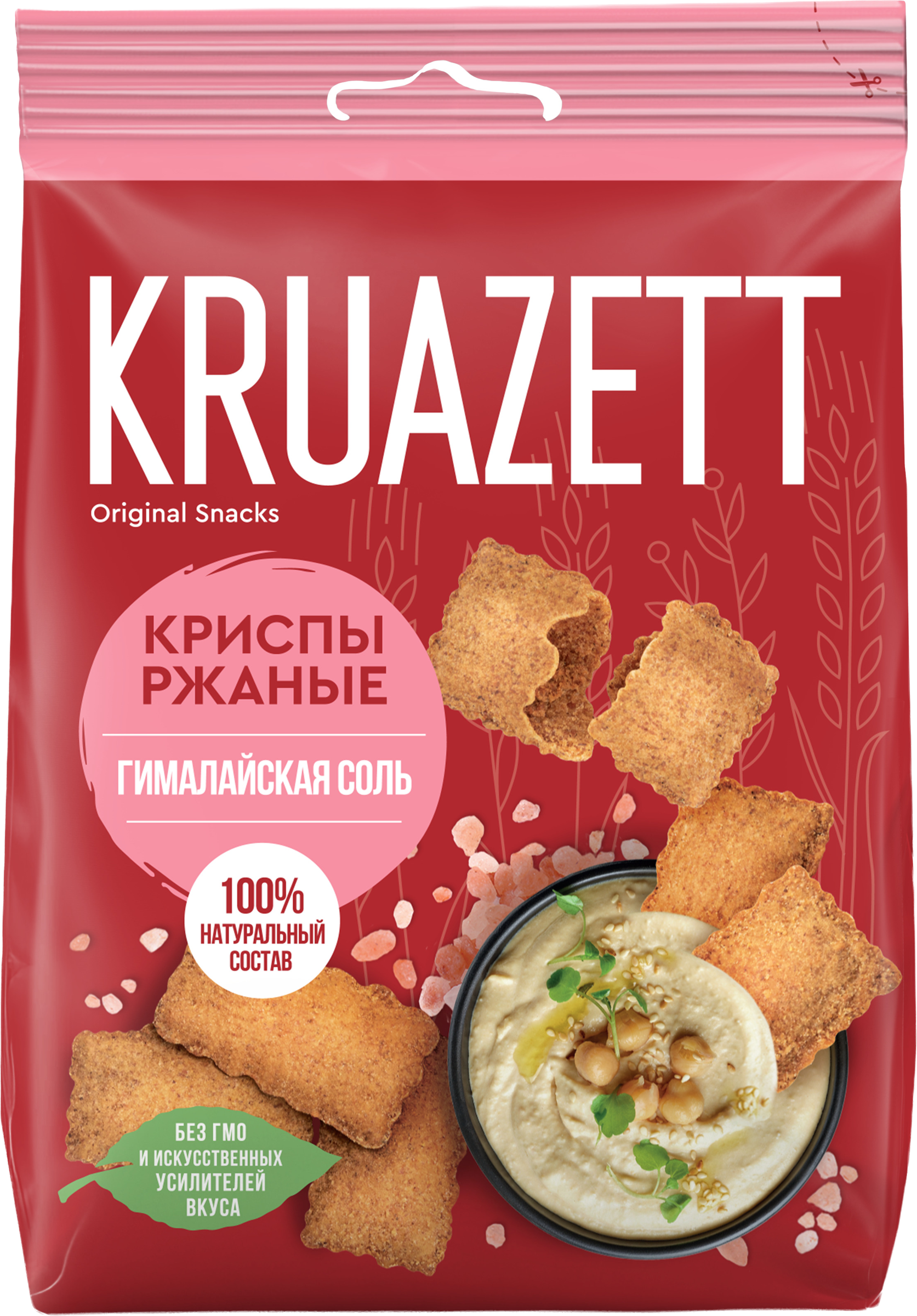 Изображение товара Сухарики-криспы ржаные KRUAZETT с гималайской солью, 70г
