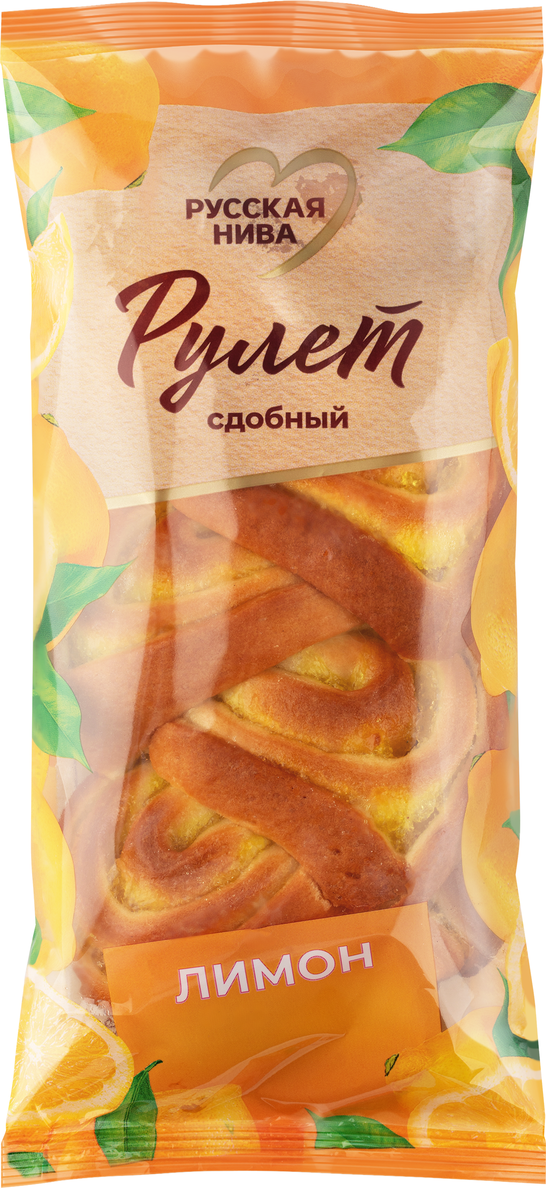 Изображение товара Рулет РУССКАЯ НИВА Лимон сдобный 784953 вкусное цитрусовое десертное изделие Изображение товара Рулет РУССКАЯ НИВА Лимон сдобный 784953 вкусное цитрусовое десертное изделие