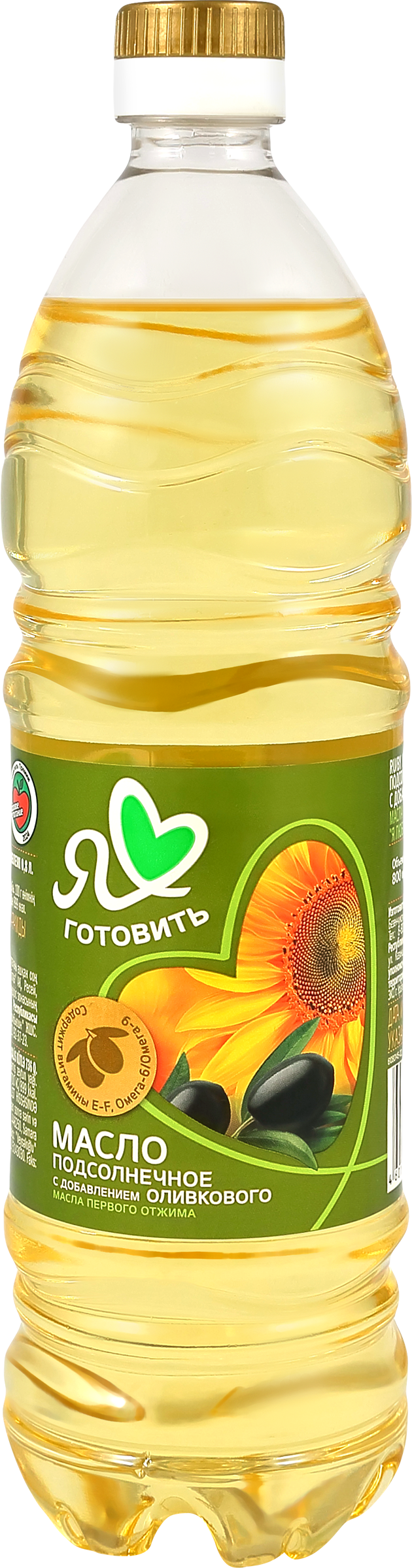 Изображение товара Масло подсолнечное с добавлением оливкового 800мл Я ЛЮБЛЮ ГОТОВИТЬ Изображение товара Масло подсолнечное с добавлением оливкового 800мл Я ЛЮБЛЮ ГОТОВИТЬ