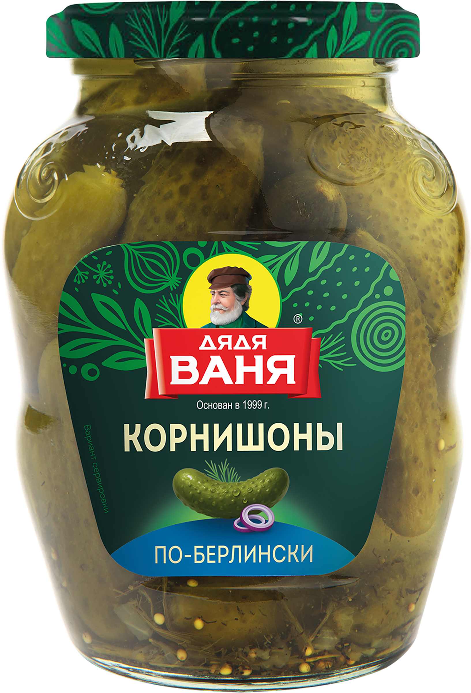 Изображение товара Корнишоны маринованные ДЯДЯ ВАНЯ По-берлински 350г - вкусные хрустящие огурцы для салатов и закусок Изображение товара Корнишоны маринованные ДЯДЯ ВАНЯ По-берлински 350г - вкусные хрустящие огурцы для салатов и закусок