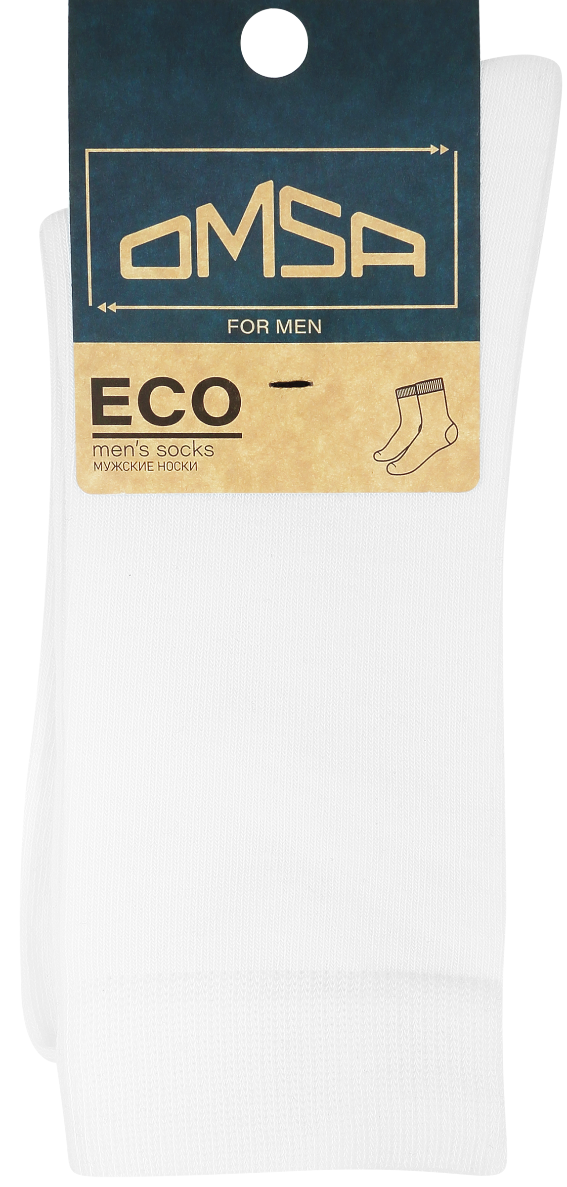 Изображение товара Носки мужские OMSA ECO 401 белые 39-41