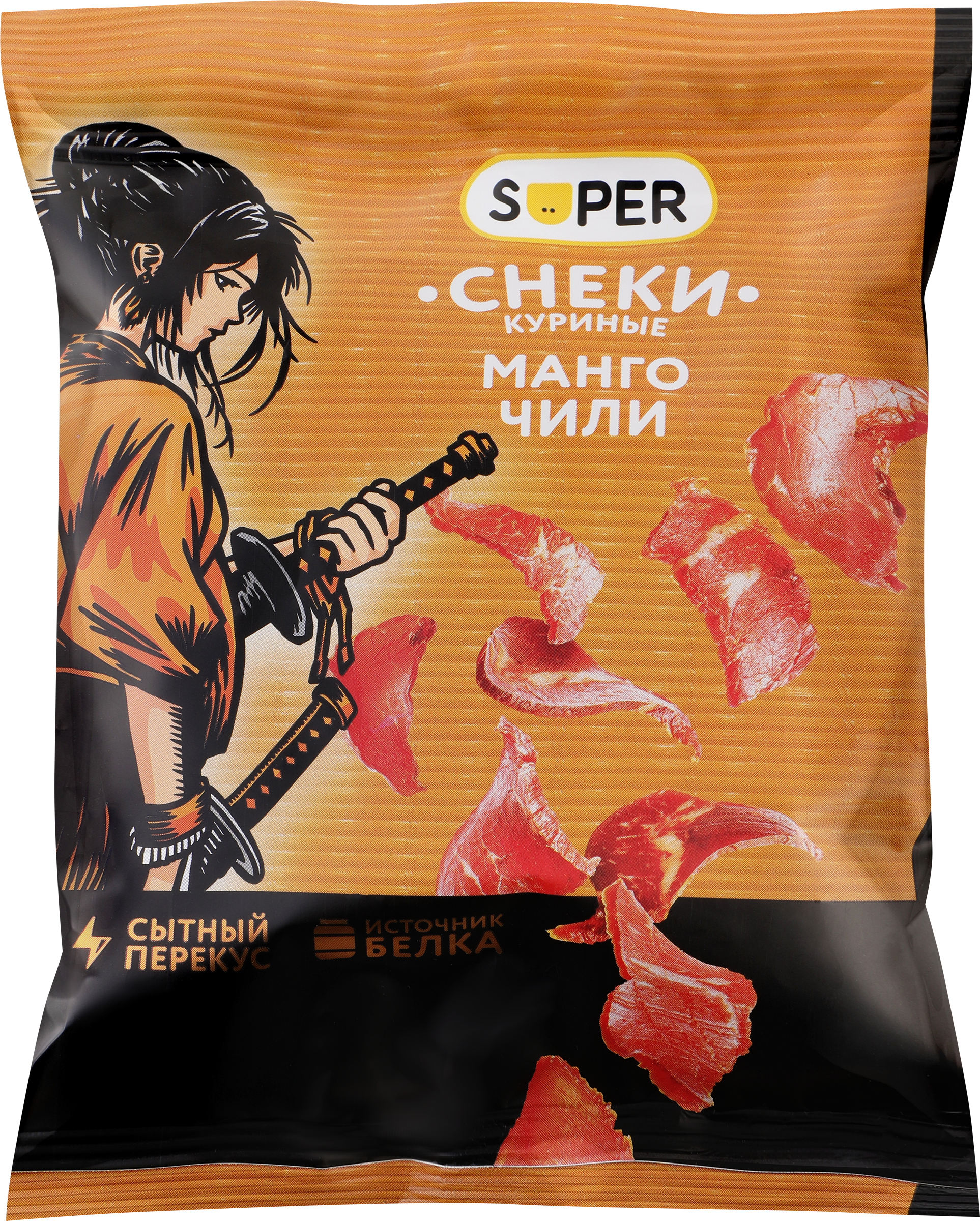 Изображение товара Снеки из курицы SUPER Манго и Чили, вкусный и полезный перекус Изображение товара Снеки из курицы SUPER Манго и Чили, вкусный и полезный перекус