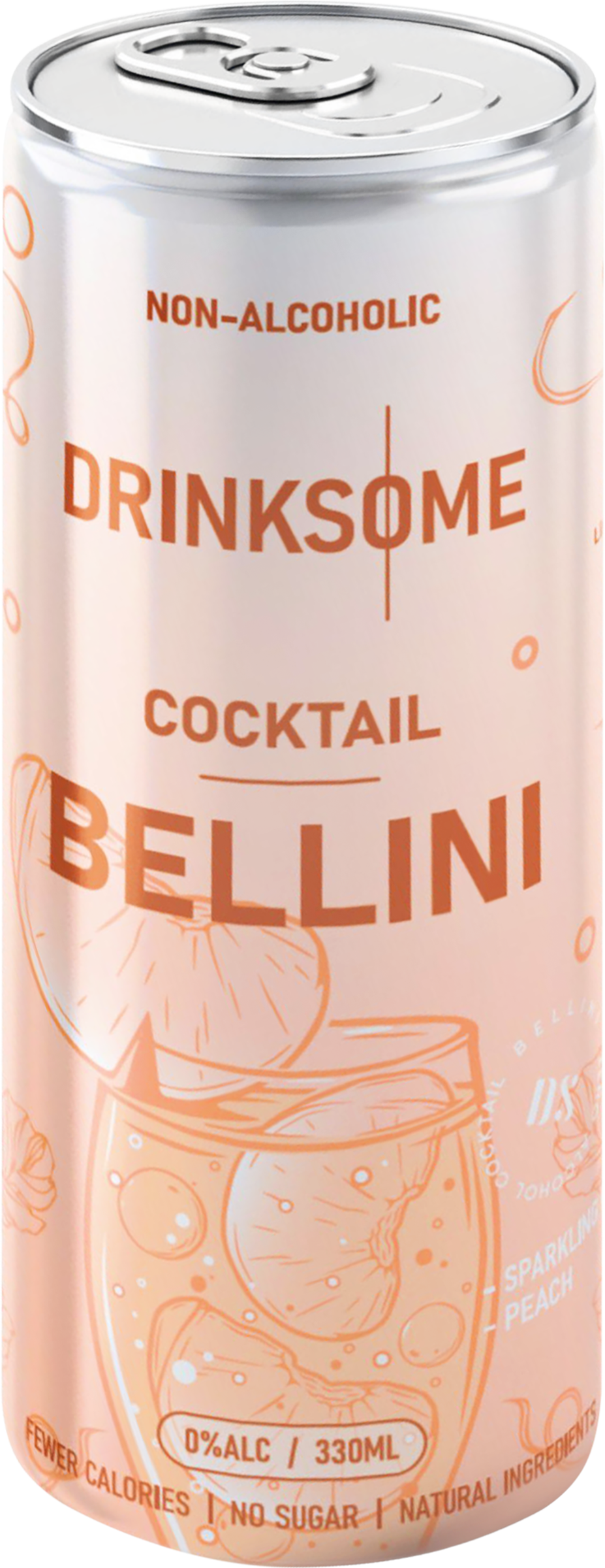 Изображение товара Напиток безалкогольный DRINKSOME Bellini газированный, 0.33л