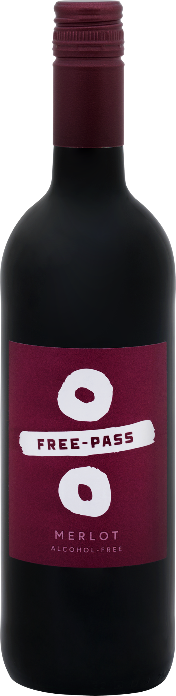 Изображение товара Вино безалкогольное FREE PASS Merlot красное полусладкое 0.75л Изображение товара Вино безалкогольное FREE PASS Merlot красное полусладкое 0.75л