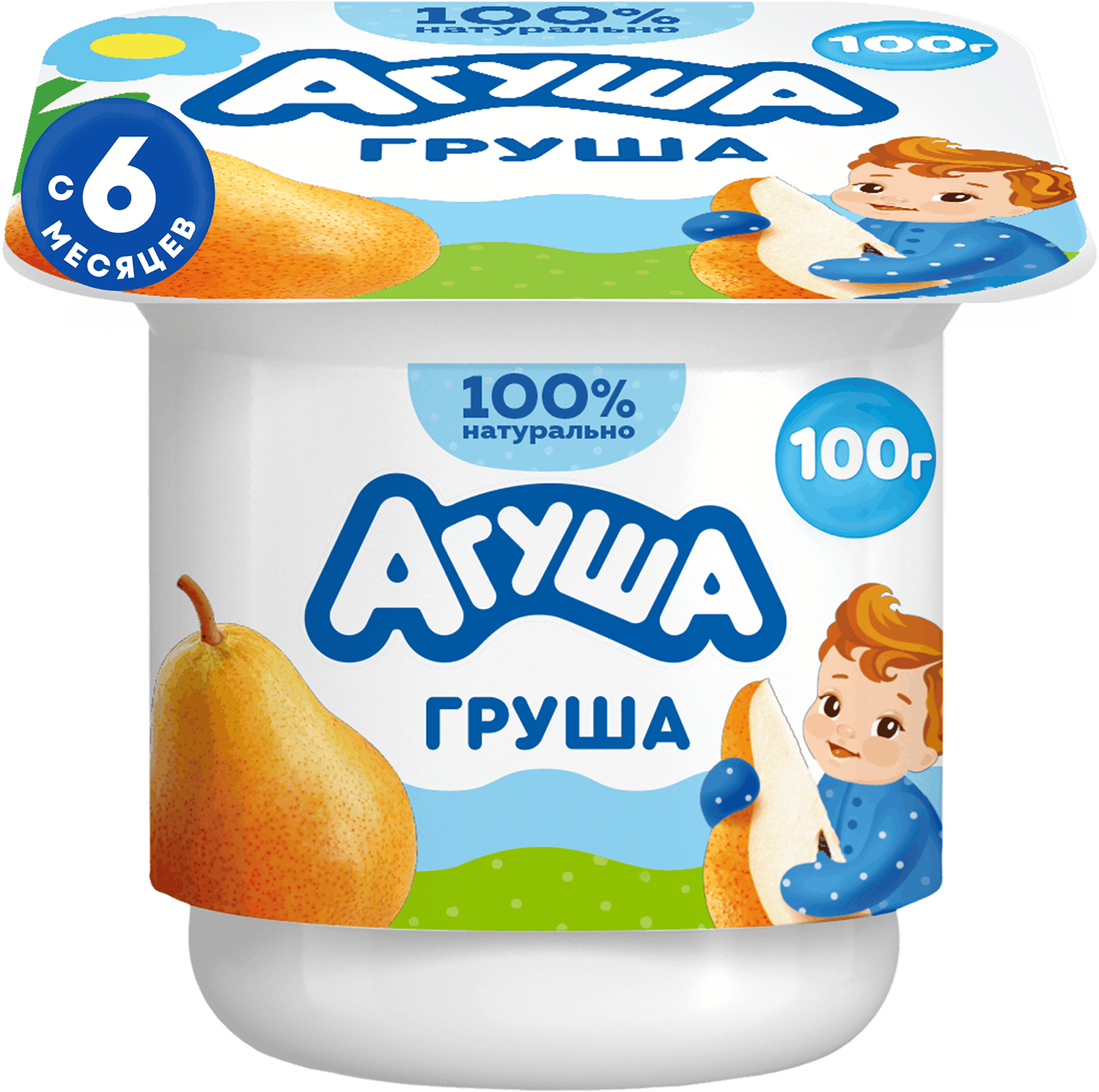 Изображение товара Детский творог АГУША Груша фруктовый 3,9% с 6 месяцев 100г натуральный Изображение товара Детский творог АГУША Груша фруктовый 3,9% с 6 месяцев 100г натуральный