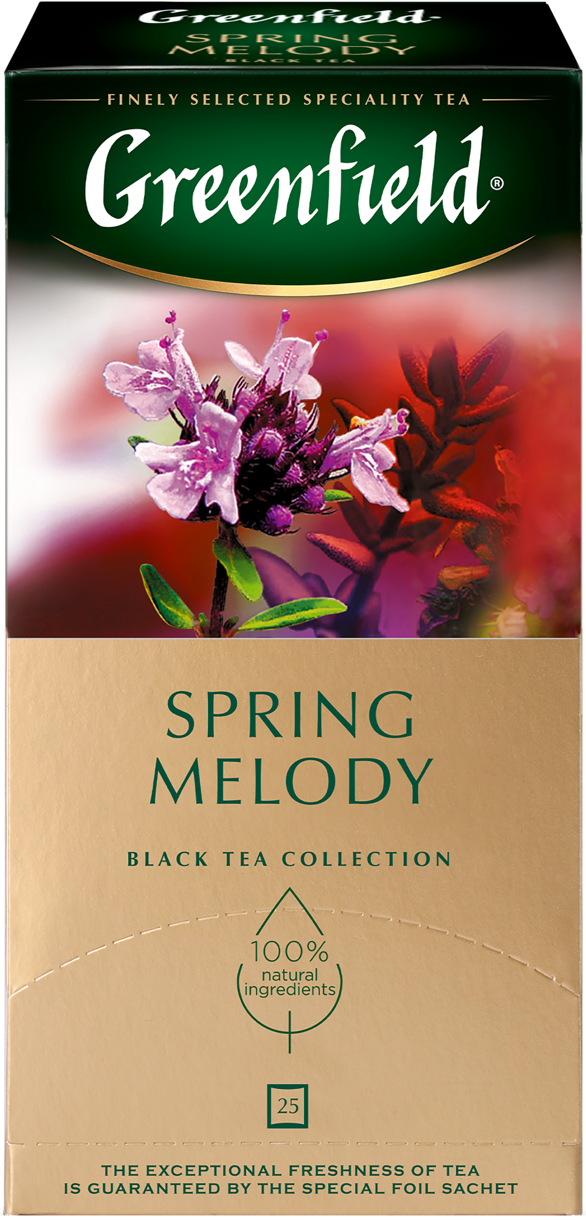 Изображение товара Чай черный GREENFIELD Spring Melody 25 пакетиков Индия ароматизатор мята смородина Изображение товара Чай черный GREENFIELD Spring Melody 25 пакетиков Индия ароматизатор мята смородина