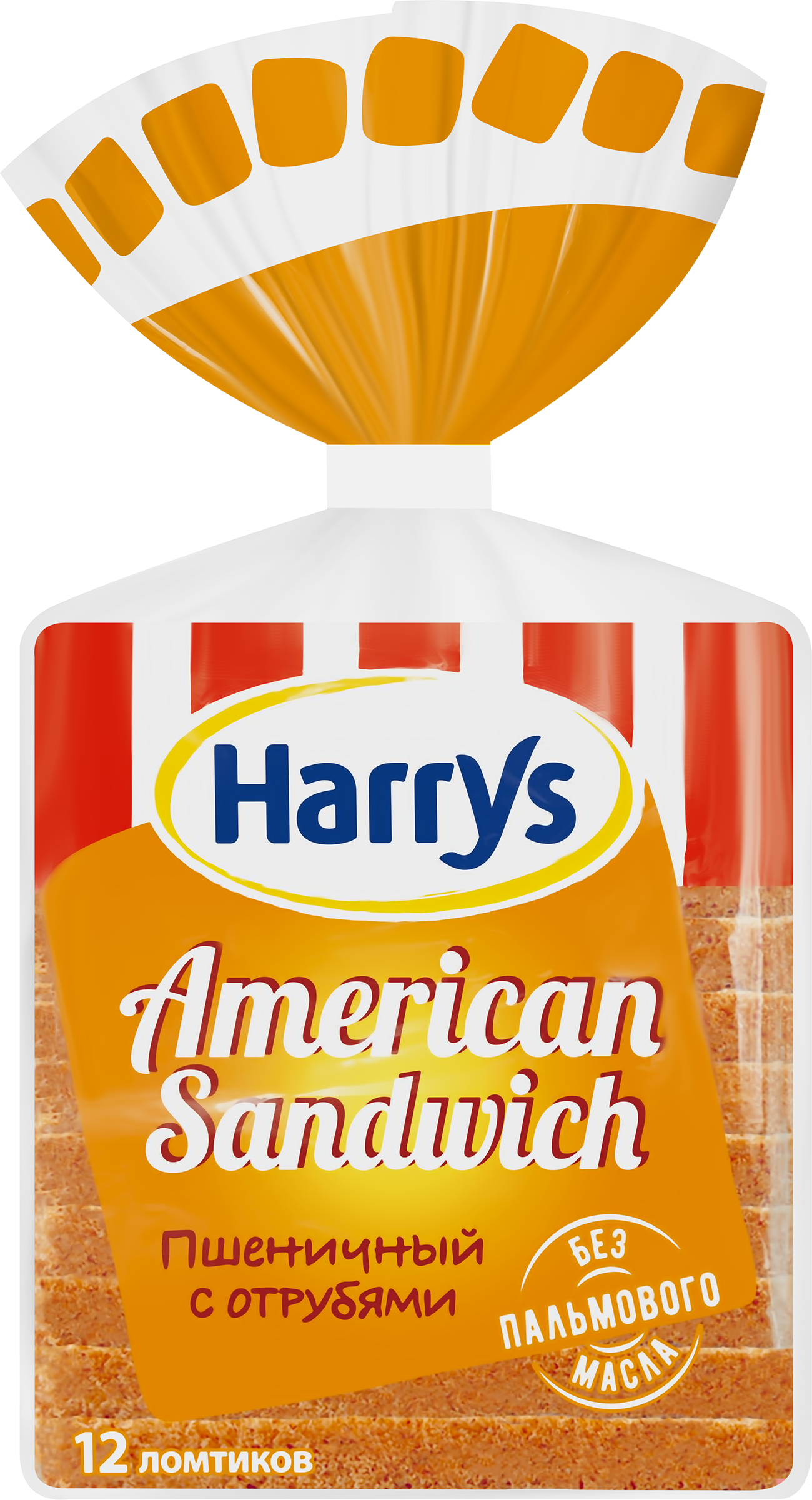 Изображение товара Хлеб пшеничный HARRY'S American Sandwich с отрубями 515г Изображение товара Хлеб пшеничный HARRY'S American Sandwich с отрубями 515г