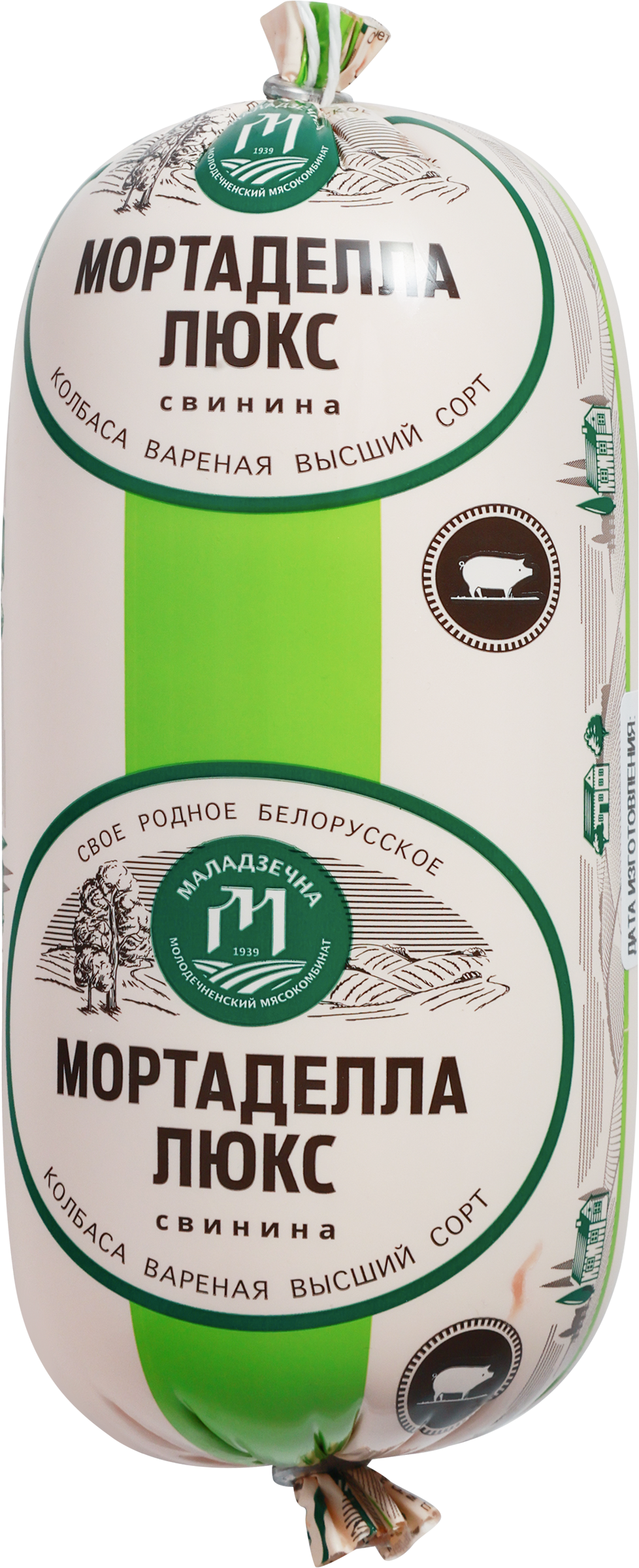 Изображение товара Колбаса вареная МАЛАДЗЕЧНА Мортаделла Люкс, высший сорт, 490г Изображение товара Колбаса вареная МАЛАДЗЕЧНА Мортаделла Люкс, высший сорт, 490г