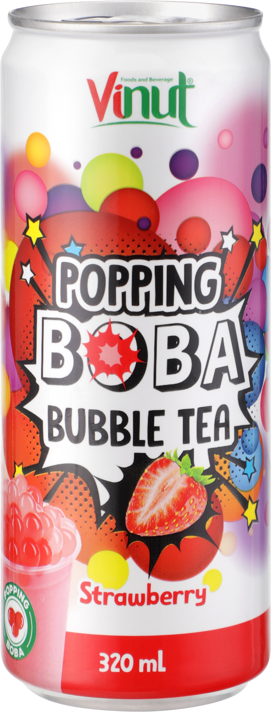 Изображение товара Напиток BOBA BUBBLE TEA Popping Холодный чай со вкусом клубники негазированный, 0.32л Изображение товара Напиток BOBA BUBBLE TEA Popping Холодный чай со вкусом клубники негазированный, 0.32л