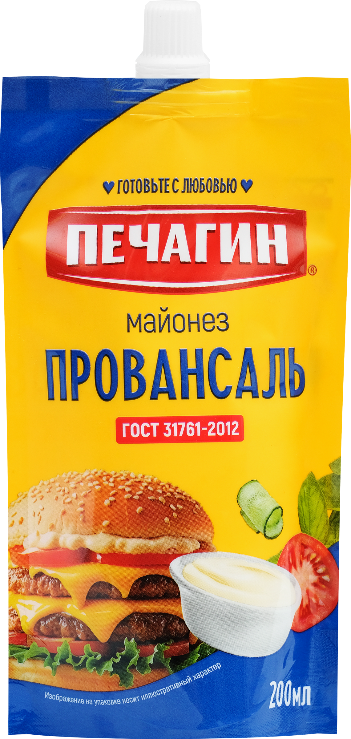 Изображение товара Майонез ПЕЧАГИН Провансаль 67% в дой-пак 250 г Изображение товара Майонез ПЕЧАГИН Провансаль 67% в дой-пак 250 г