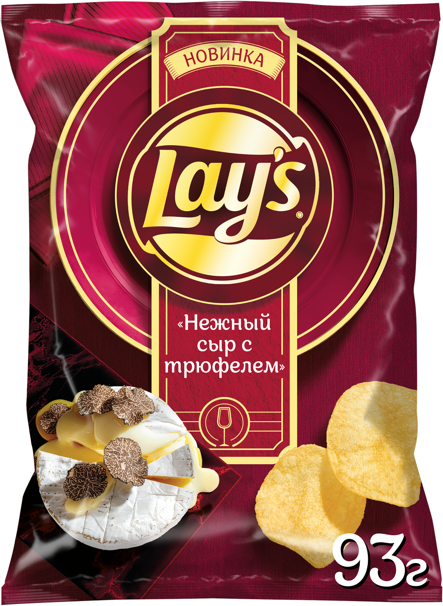 Изображение товара Чипсы картофельные LAY'S нежный сыр с трюфелем 93г хрустящий перекус Изображение товара Чипсы картофельные LAY'S нежный сыр с трюфелем 93г хрустящий перекус