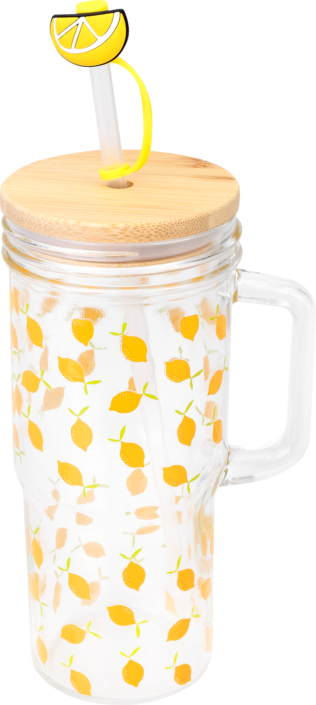Изображение товара Кружка HOMECLUB Lemons, с трубочкой, стекло, 700мл, Арт. CS123 Изображение товара Кружка HOMECLUB Lemons, с трубочкой, стекло, 700мл, Арт. CS123