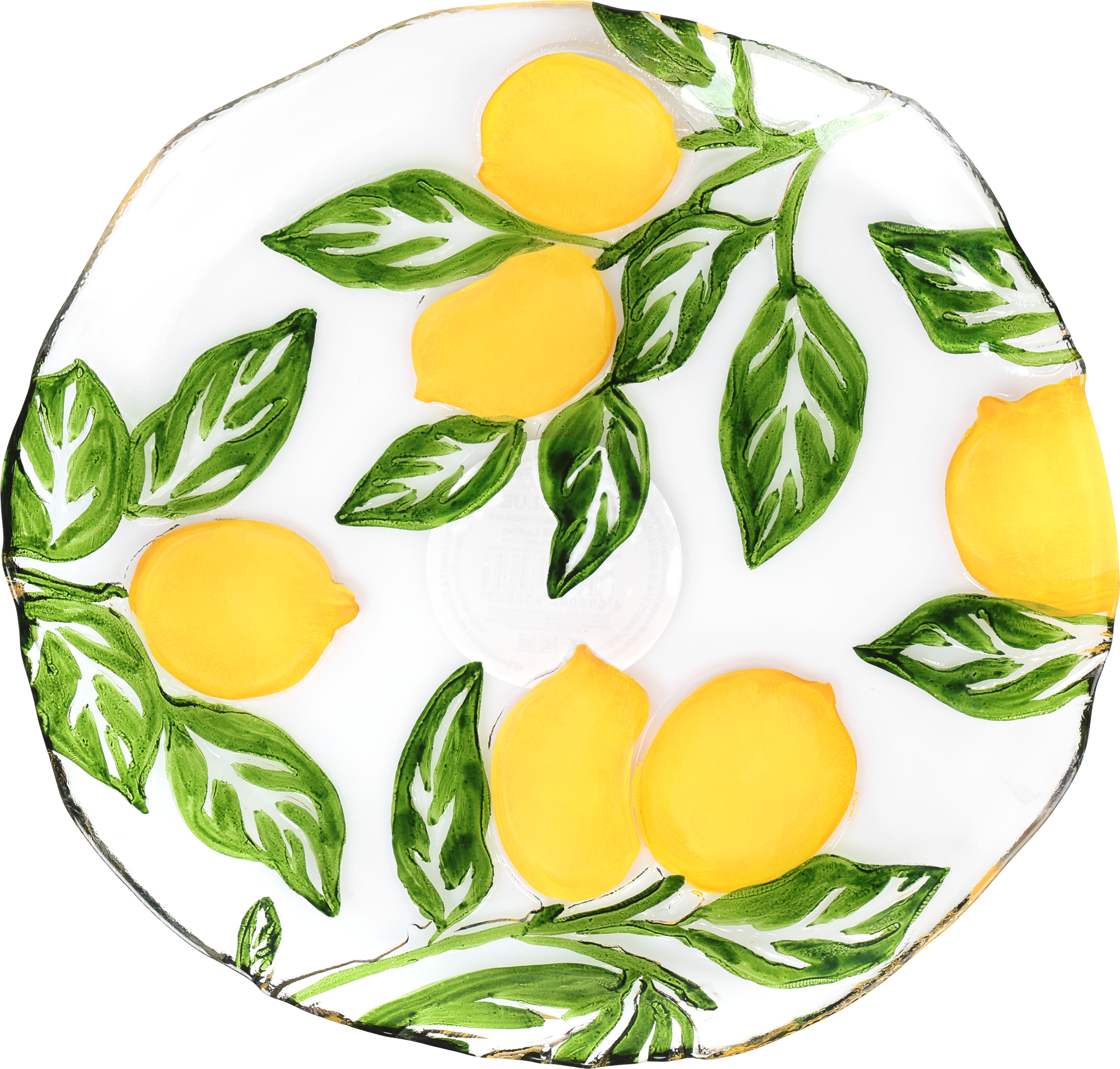 Изображение товара Тарелка сервировочная HOMECLUB Lemon 21см из стекла для стильной подачи
