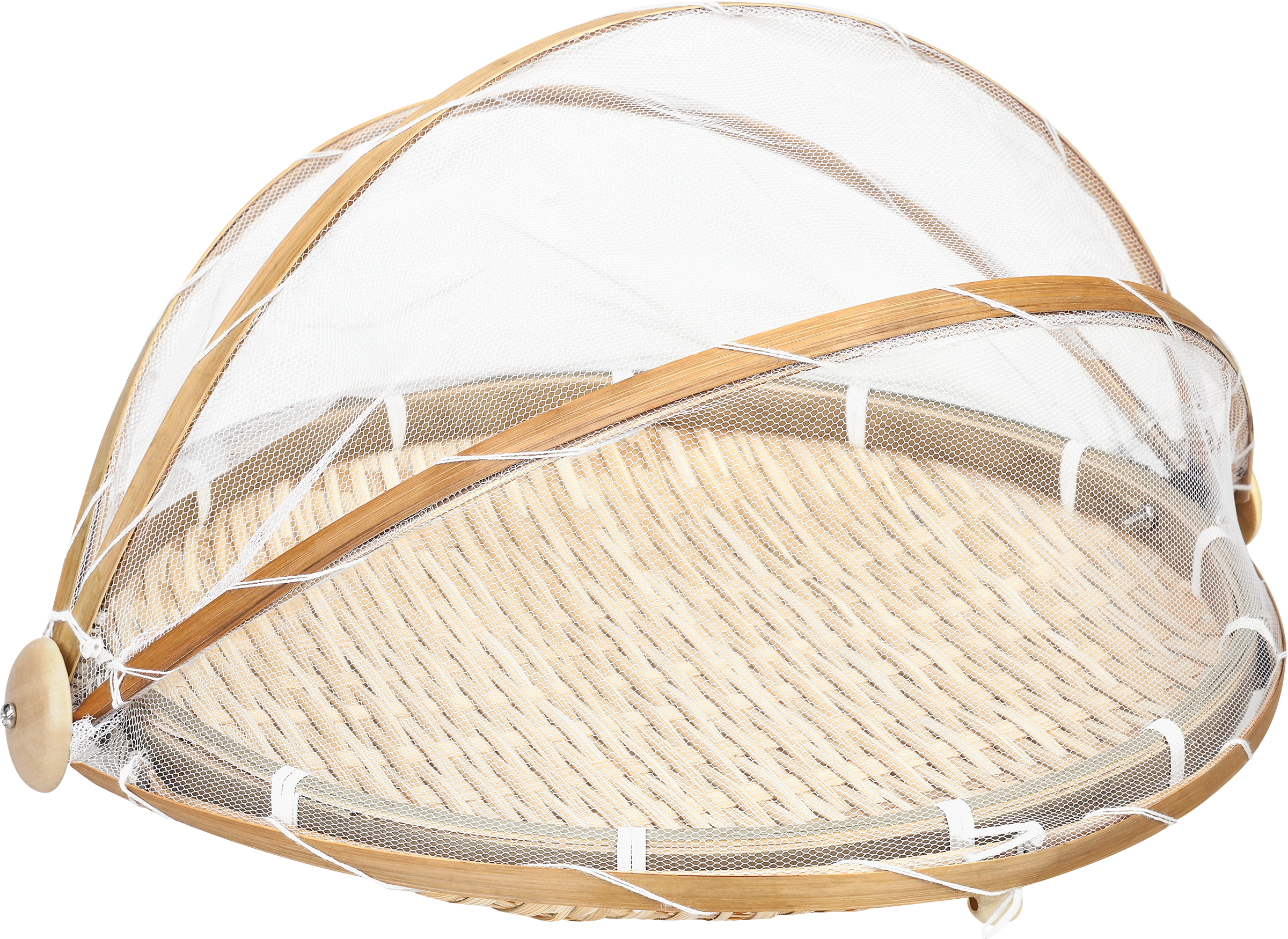 Изображение товара Корзина для фруктов HOMECLUB Rustic 30см из бамбука и полиэстера