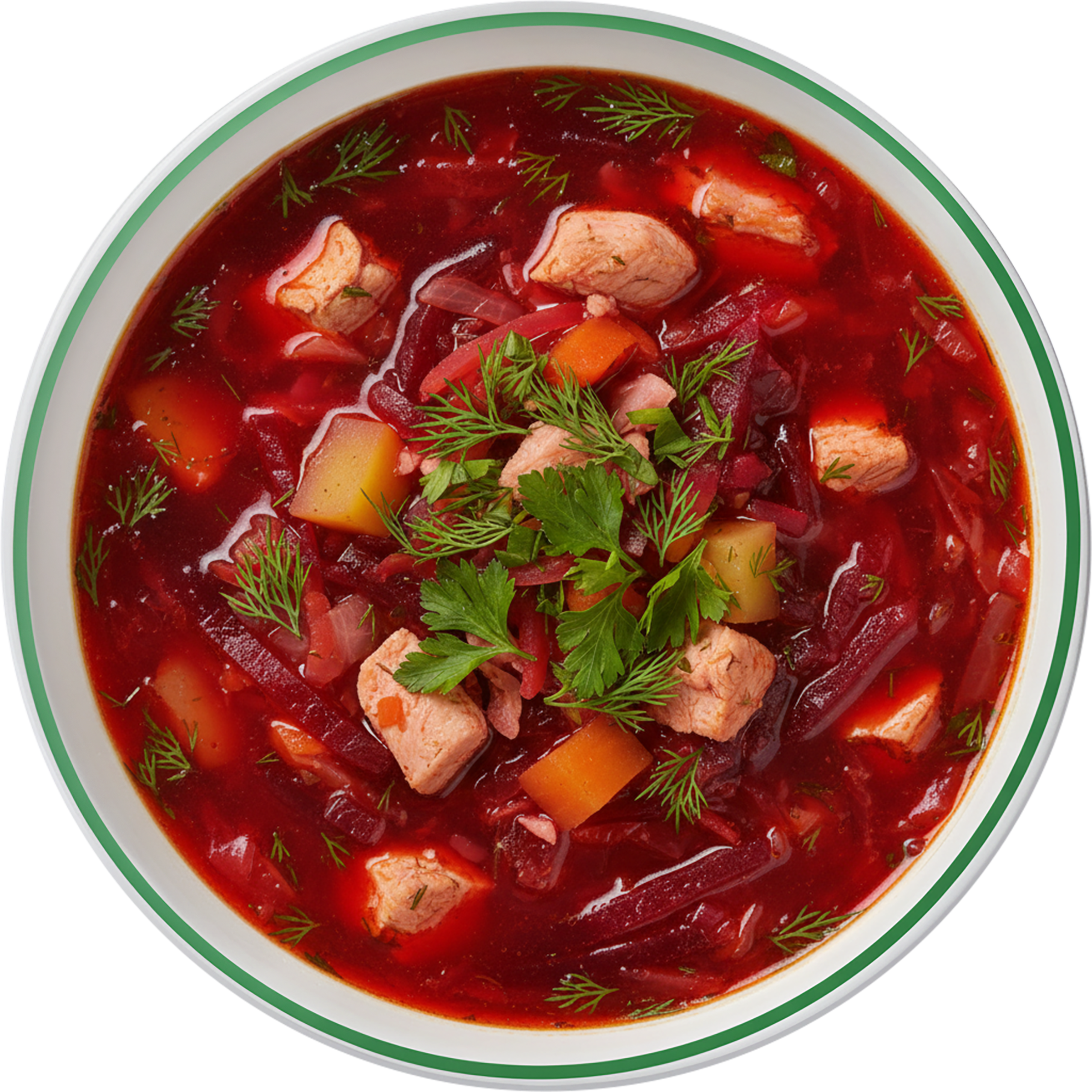 Изображение товара Украинский борщ с курицей 300г от РЕСТО ШИК Быстрый и вкусный обед Изображение товара Украинский борщ с курицей 300г от РЕСТО ШИК Быстрый и вкусный обед