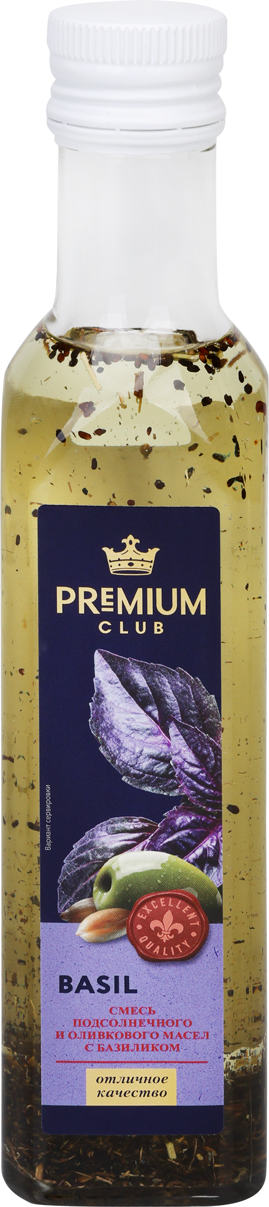 Изображение товара Масло-смесь PREMIUM CLUB оливковое и подсолнечное с базиликом, 250мл Изображение товара Масло-смесь PREMIUM CLUB оливковое и подсолнечное с базиликом, 250мл