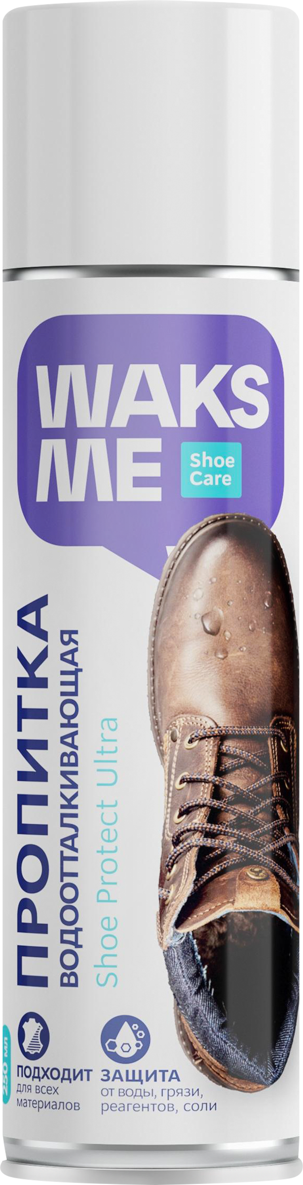 Изображение товара Пропитка для обуви WAKSME Shoe Protect Ultra водоотталкивающая 250мл Изображение товара Пропитка для обуви WAKSME Shoe Protect Ultra водоотталкивающая 250мл