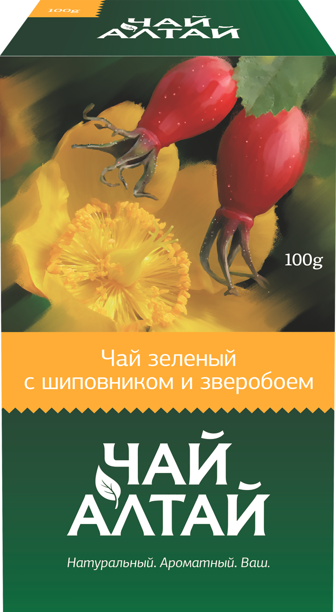 Изображение товара Чай зеленый ЧАЙ АЛТАЙ с шиповником и зверобоем 100 г Изображение товара Чай зеленый ЧАЙ АЛТАЙ с шиповником и зверобоем 100 г