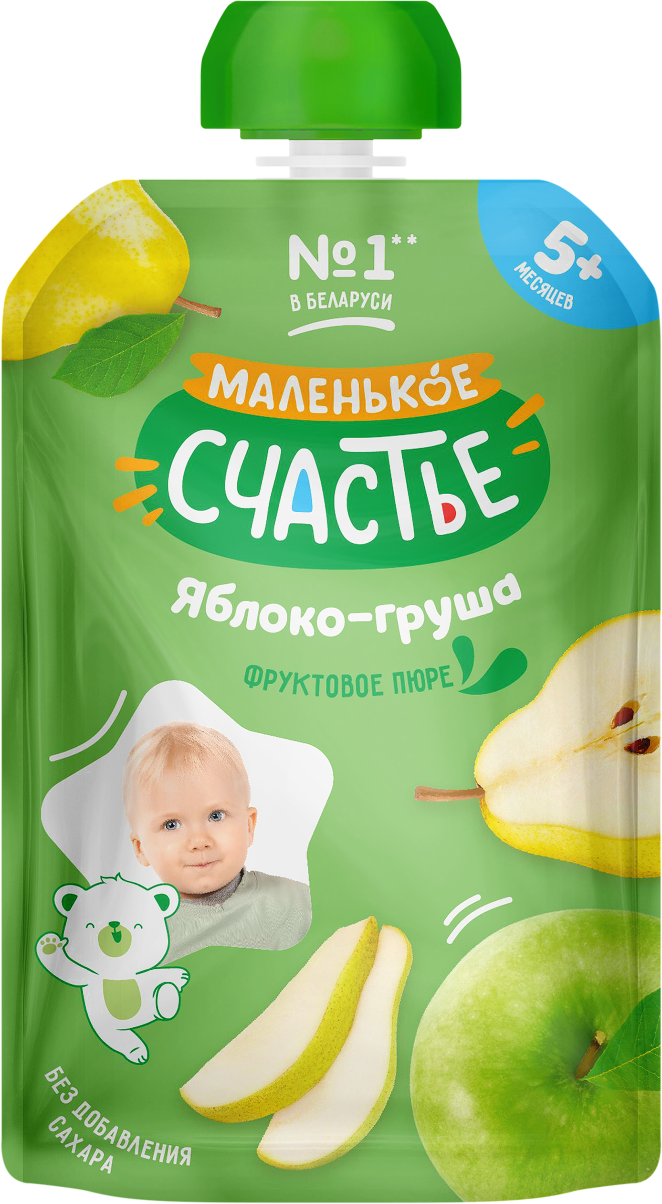 Изображение товара Фруктовое пюре МАЛЕНЬКОЕ СЧАСТЬЕ Яблоко-Груша 200 г натуральное питание Изображение товара Фруктовое пюре МАЛЕНЬКОЕ СЧАСТЬЕ Яблоко-Груша 200 г натуральное питание