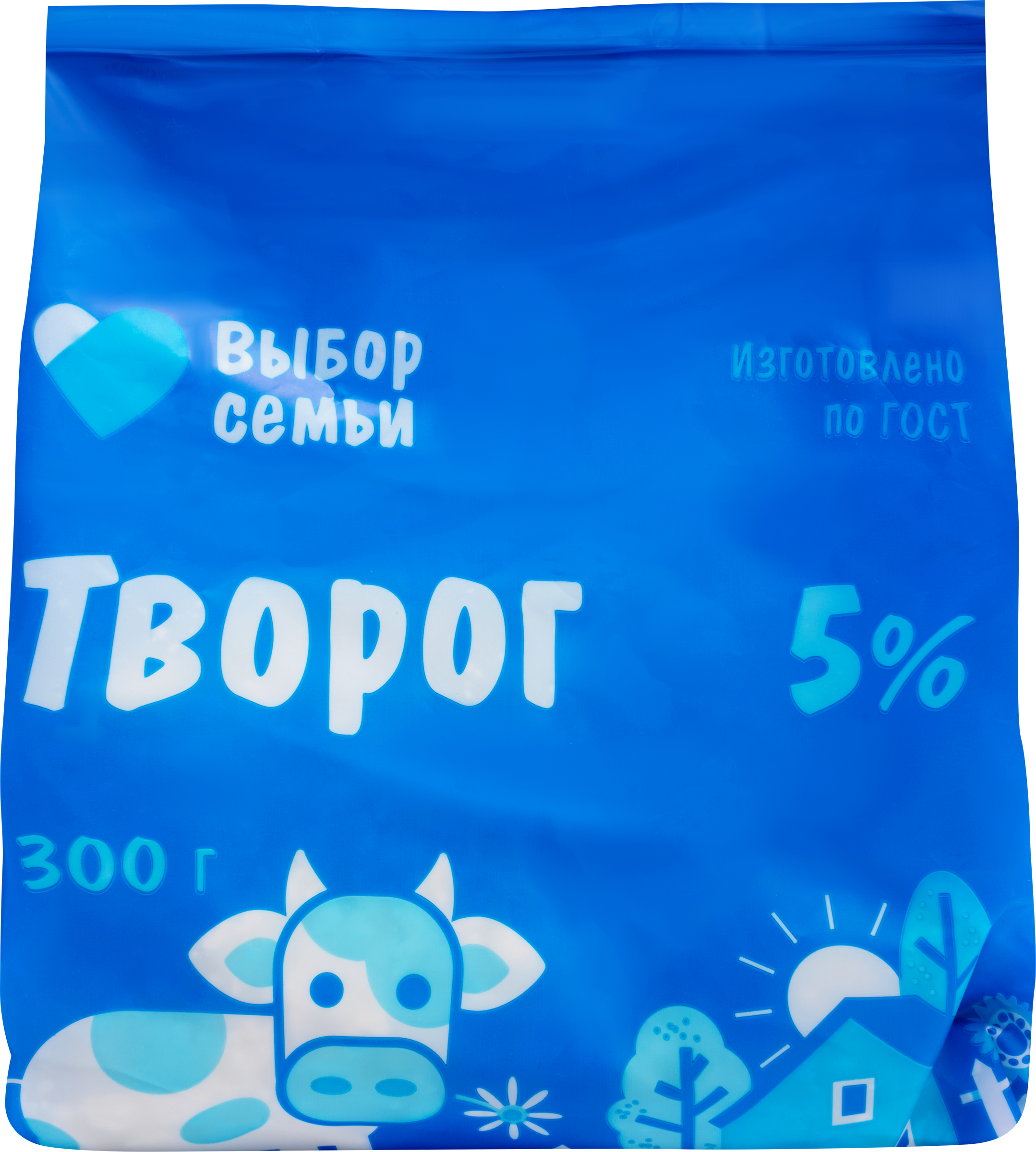 Изображение товара Творог ВЫБОР СЕМЬИ 5%, без змж, 300г Изображение товара Творог ВЫБОР СЕМЬИ 5%, без змж, 300г