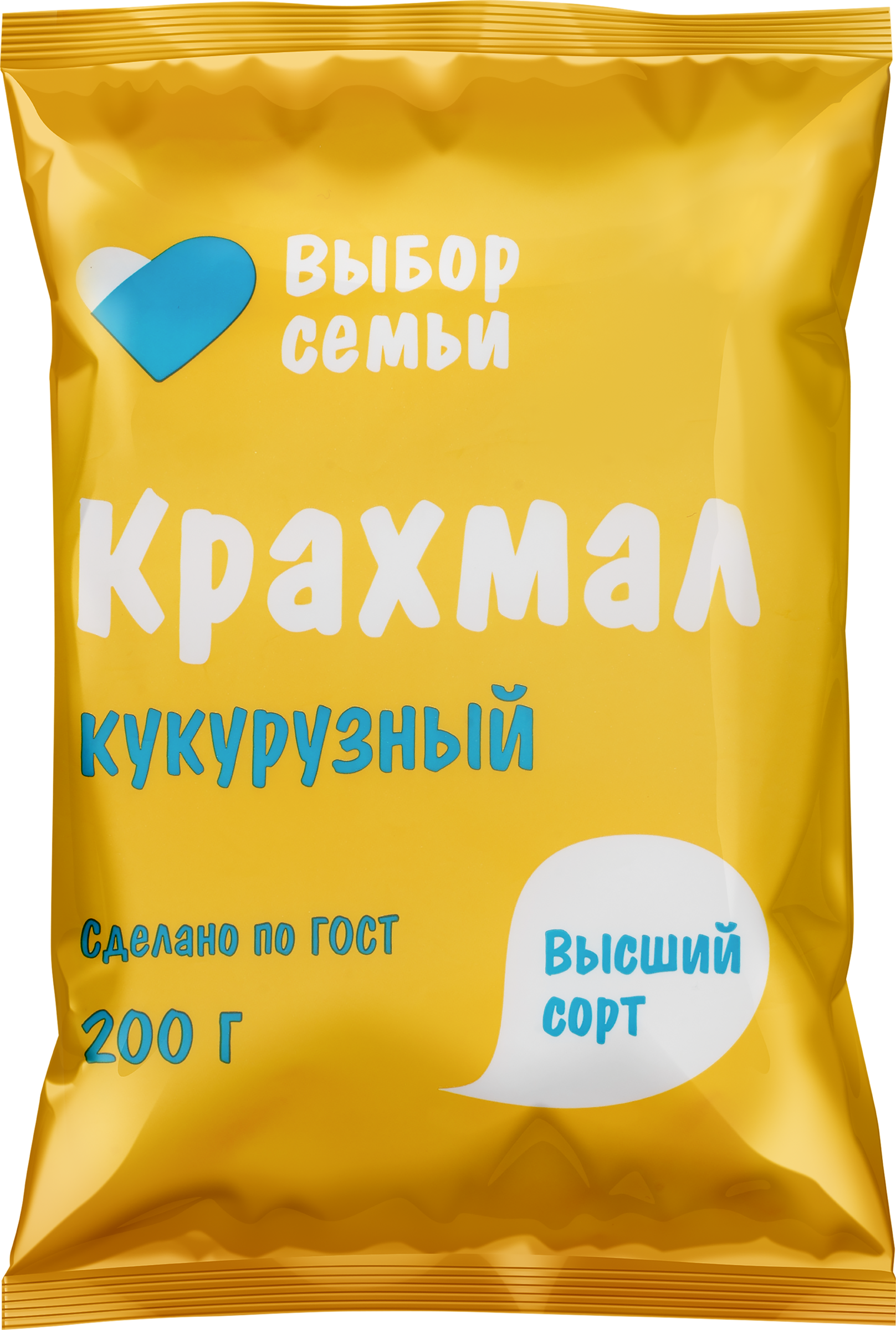 Изображение товара Крахмал кукурузный ВЫБОР СЕМЬИ, 200г Изображение товара Крахмал кукурузный ВЫБОР СЕМЬИ, 200г