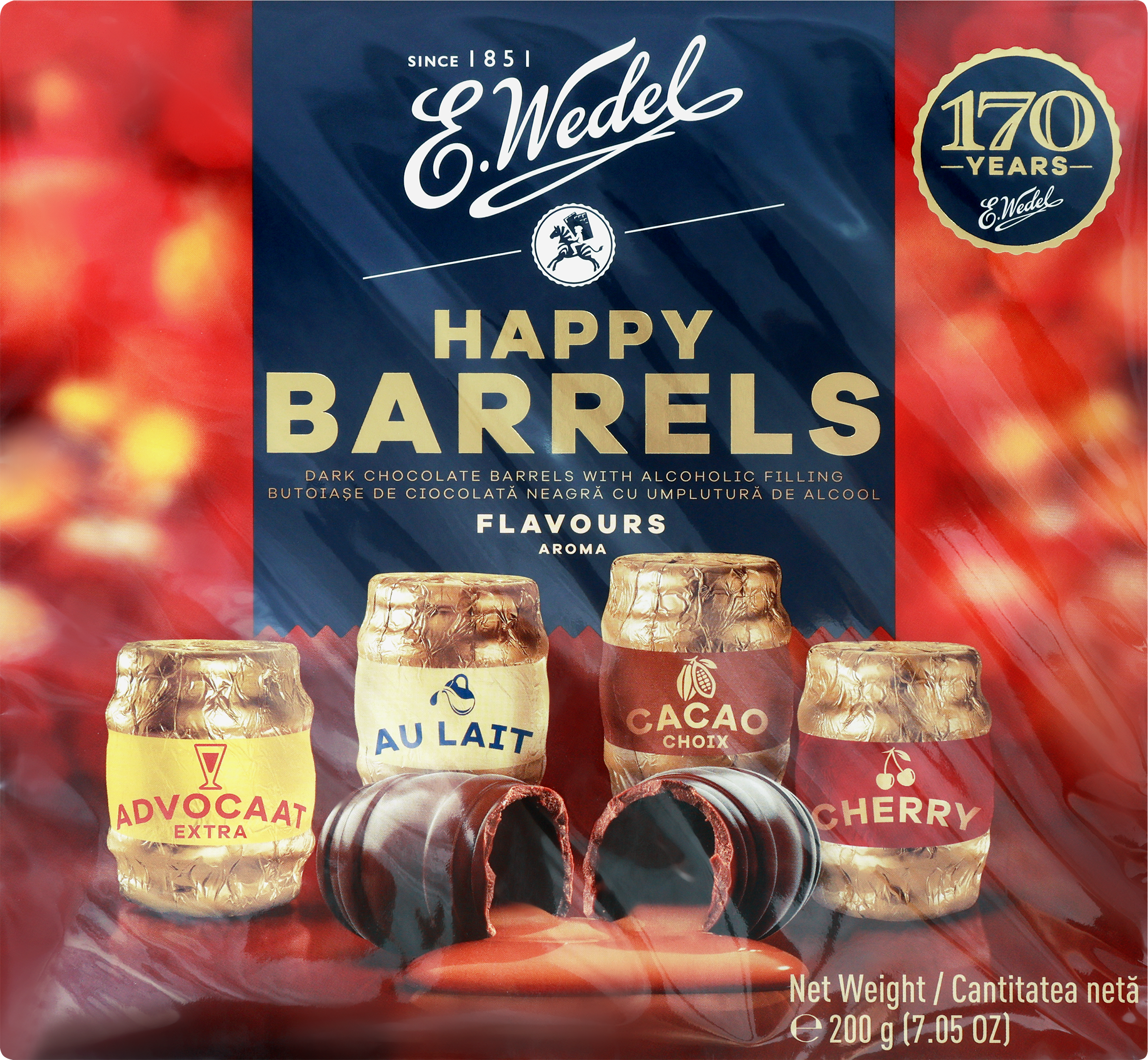 Изображение товара Конфеты HAPPY BARRELS Ассорти с ликерной начинкой, 200г Изображение товара Конфеты HAPPY BARRELS Ассорти с ликерной начинкой, 200г