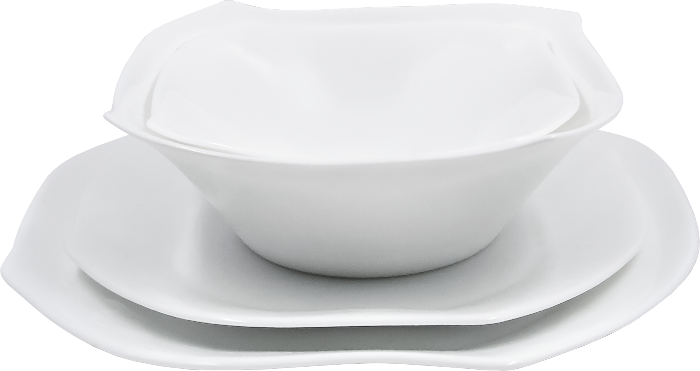 Изображение товара Набор столовый LAVENIR 16 предметов 450/250мл 21/17.5/16/14см LFSP WHITE
