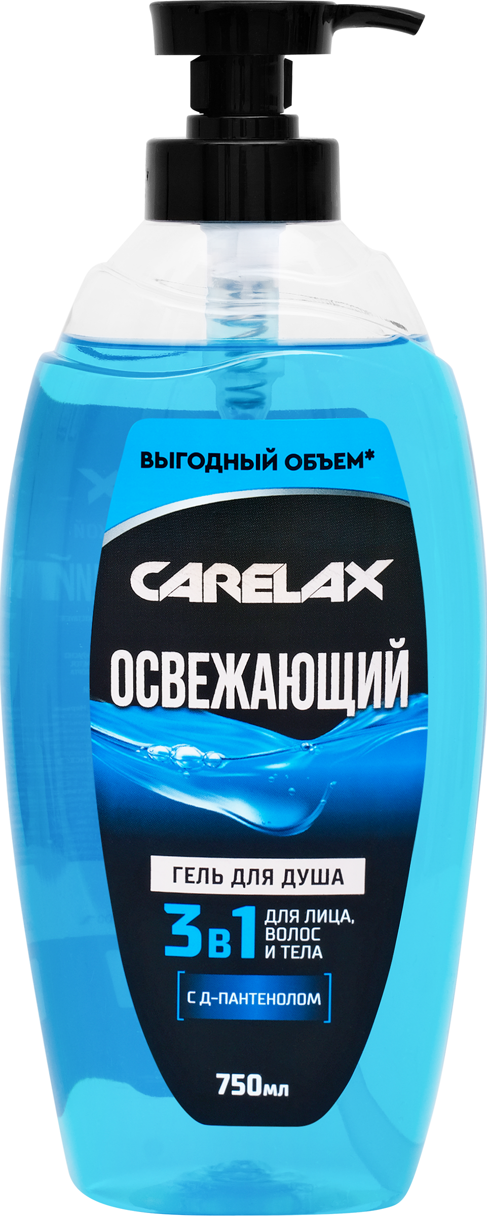 Изображение товара Гель для душа CARELAX 3в1 Восстанавливающий, 750мл Изображение товара Гель для душа CARELAX 3в1 Восстанавливающий, 750мл