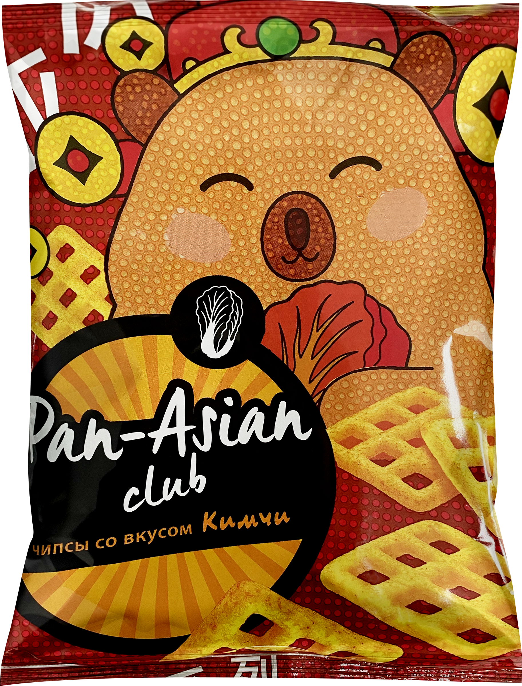 Изображение товара Пшеничные чипсы PAN-ASIAN со вкусом Кимчи 100г острые закуски Изображение товара Пшеничные чипсы PAN-ASIAN со вкусом Кимчи 100г острые закуски